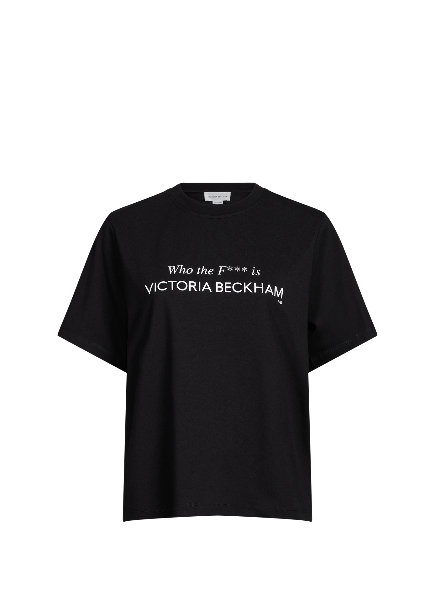  Organic cotton T-shirt VICTORIA BECKHAM Black