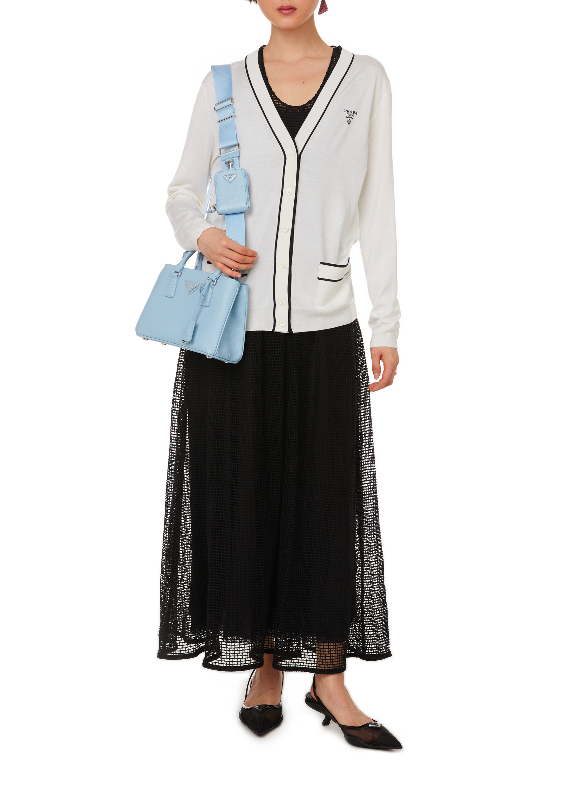 Silk cardigan PRADA Multicolour