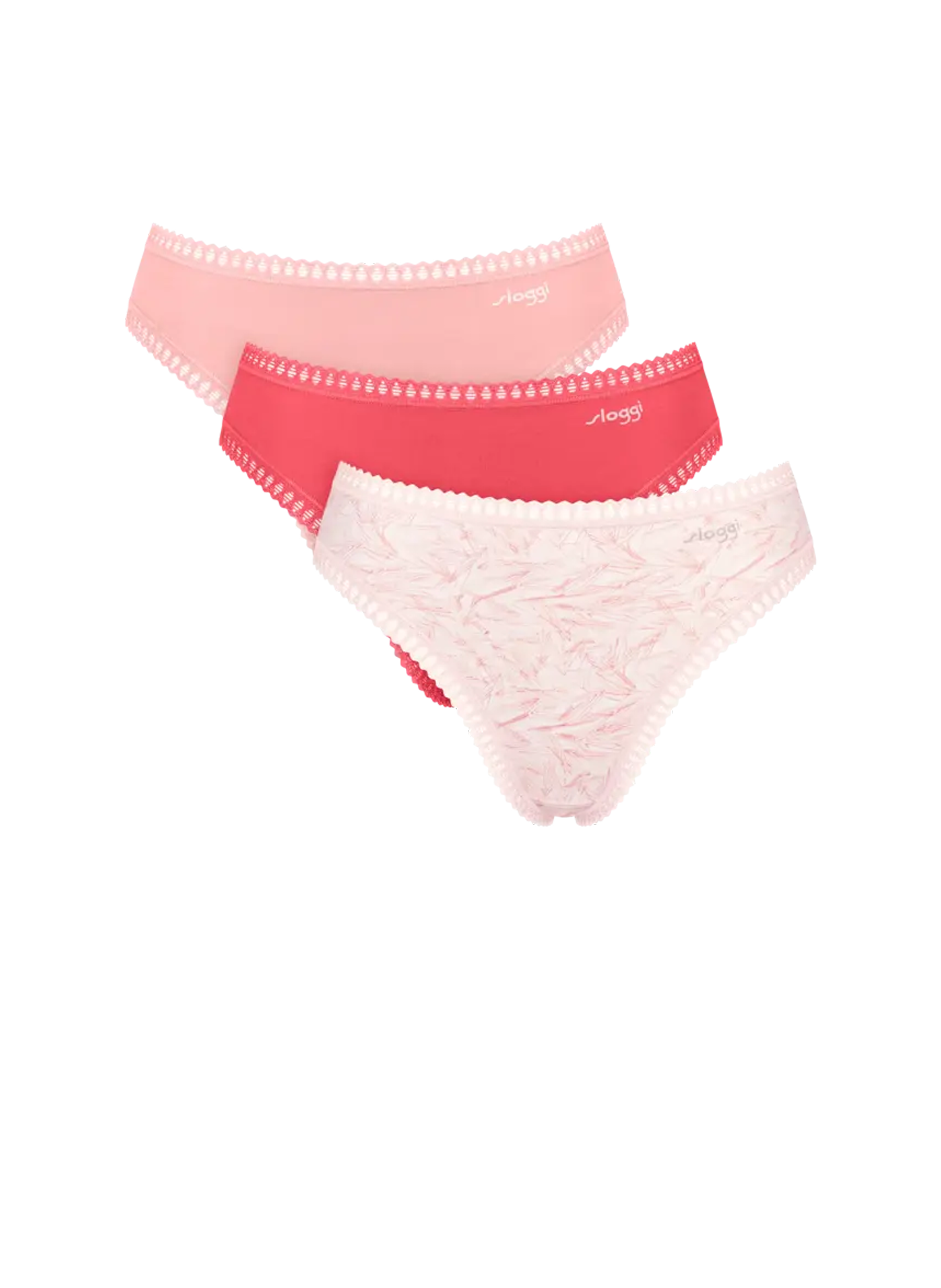 Culotte classique en coton SLOGGI Rose