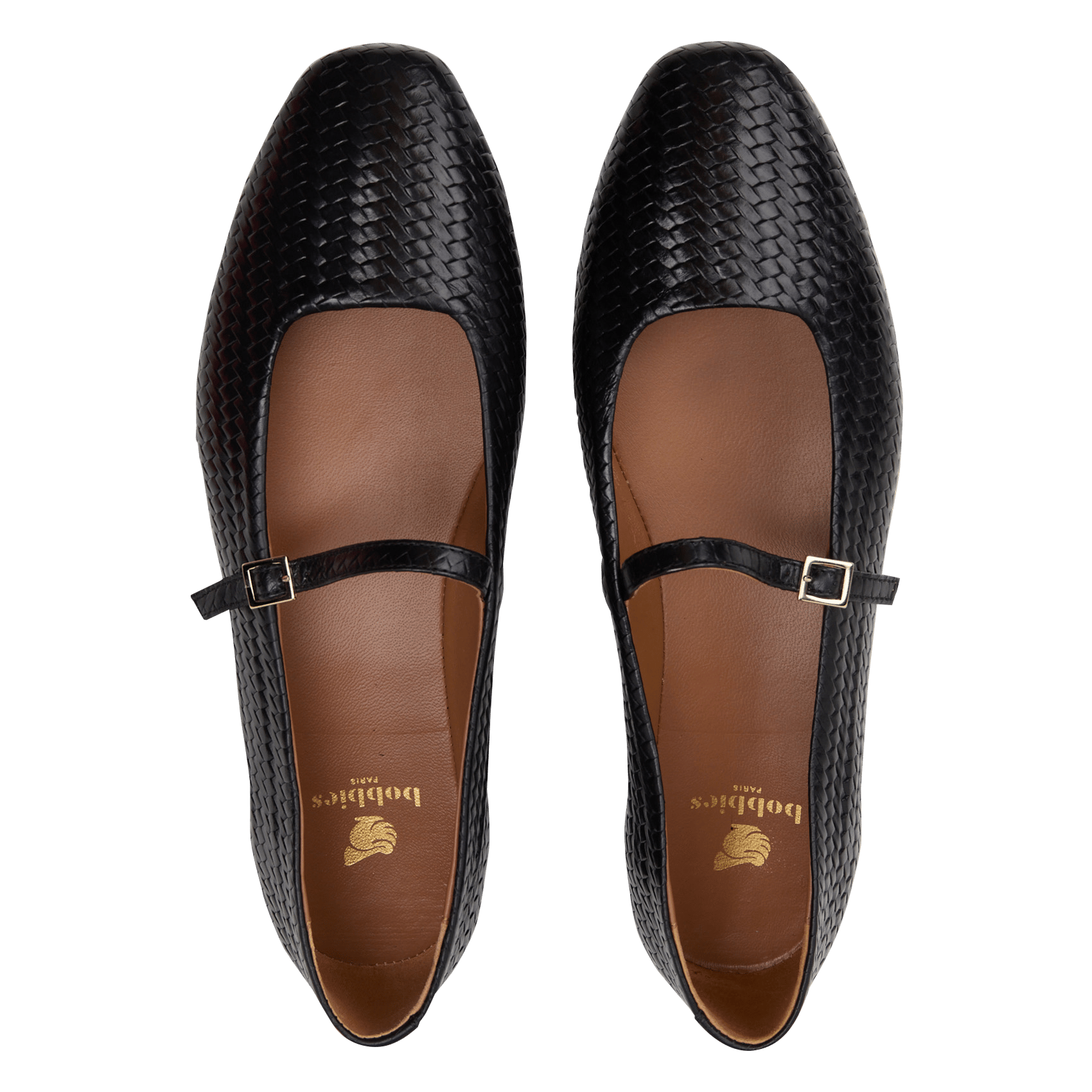 Ballerines léopard en cuir suédé mikie BOBBIES Noir