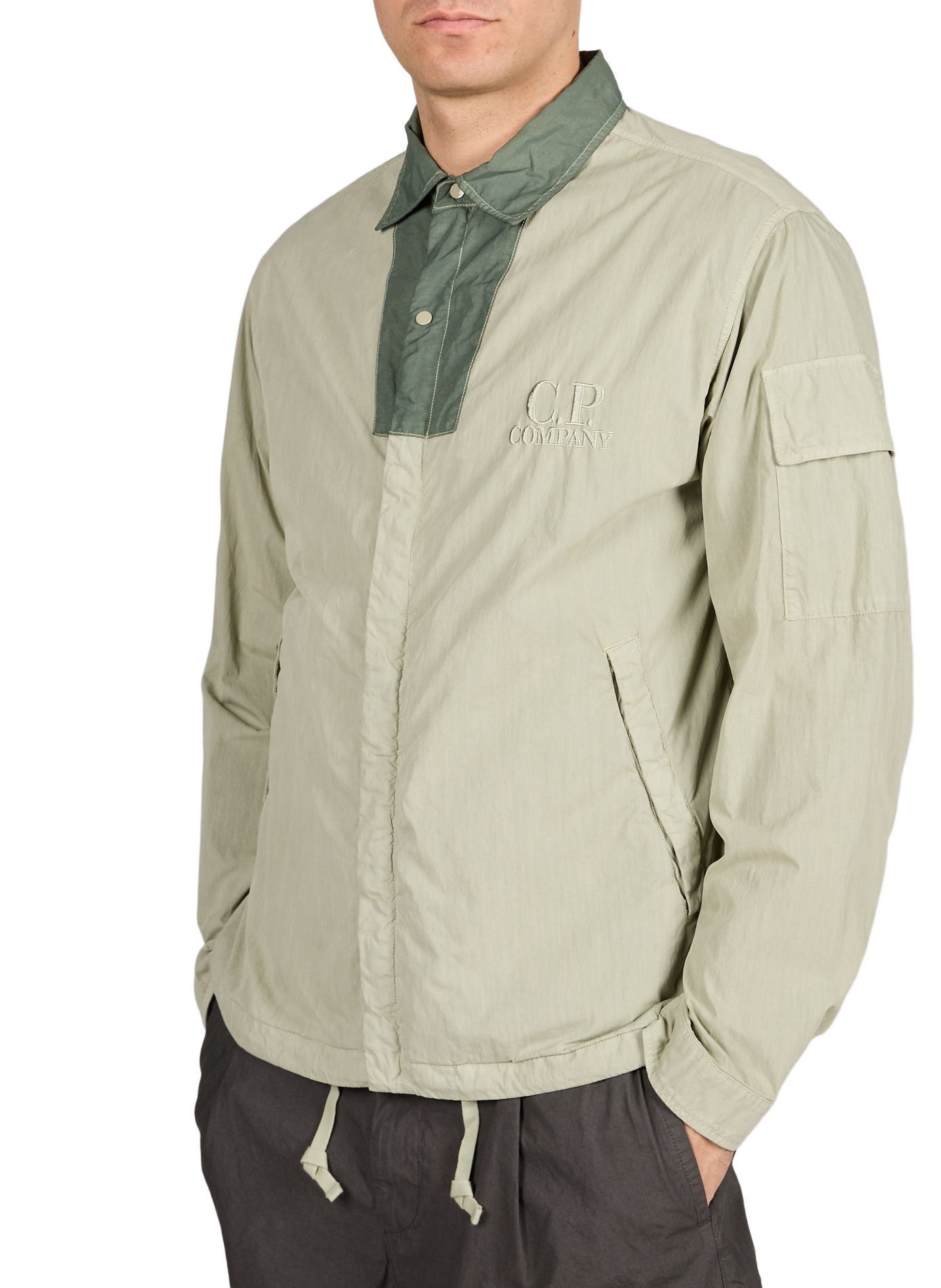 Lightweight cotton-blend jacket CP COMPANY Green