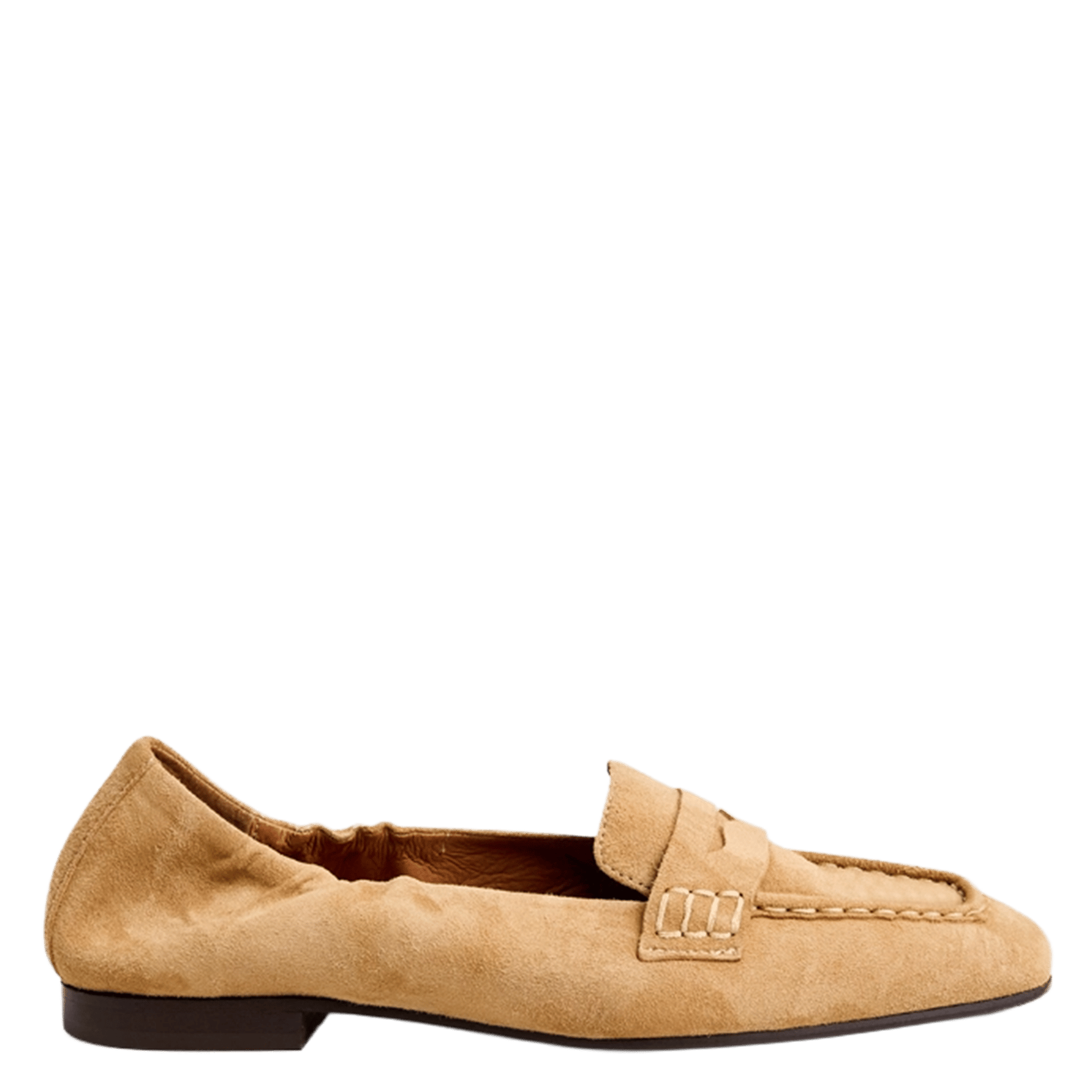 Mocassins unies en cuir velours digital JONAK Marron