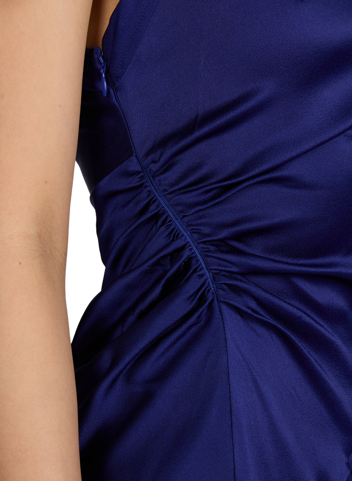 Satin asymmetrical long dress VICTORIA BECKHAM Purple