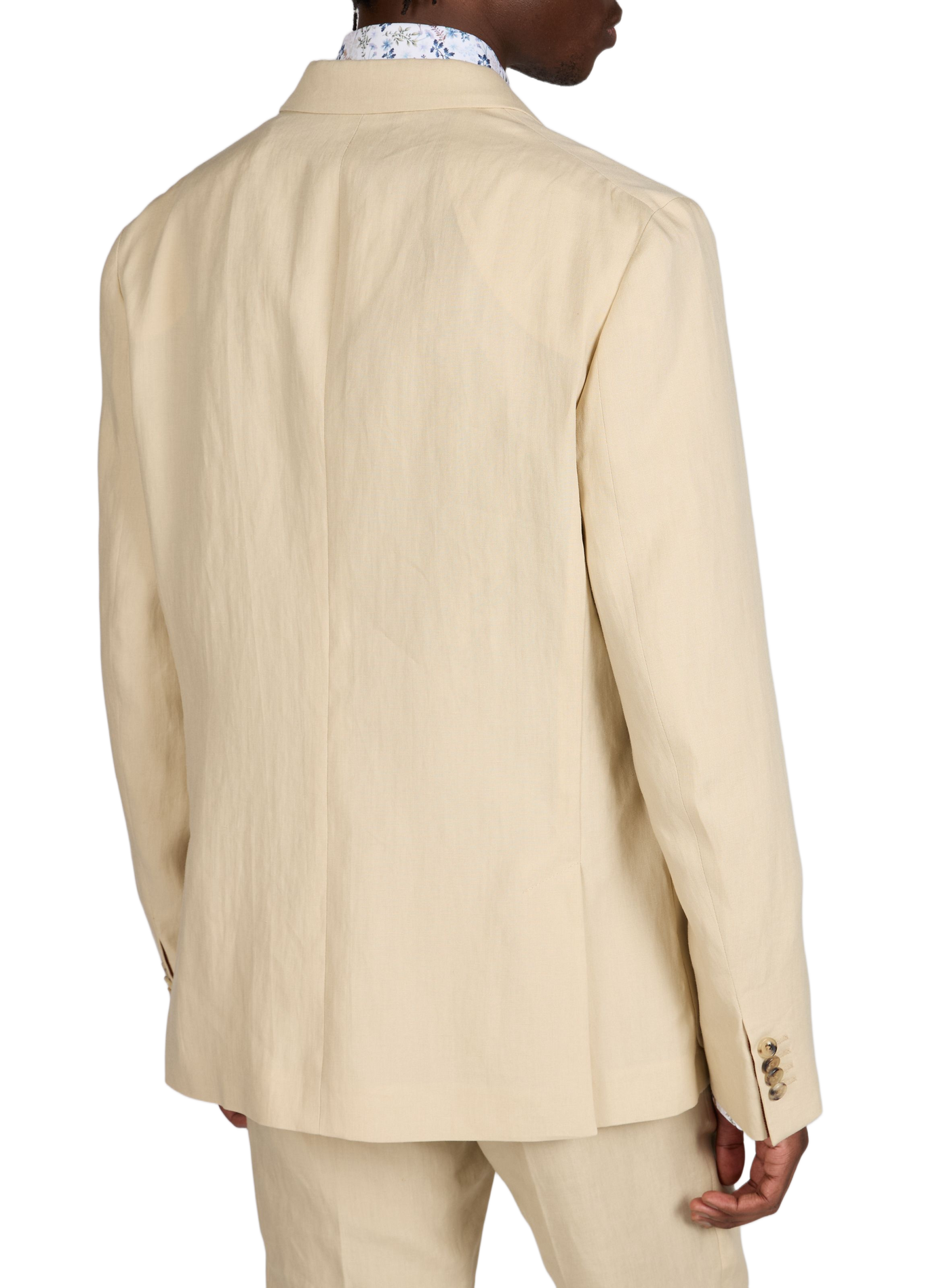 Straight linen suit jacket PAUL SMITH Beige