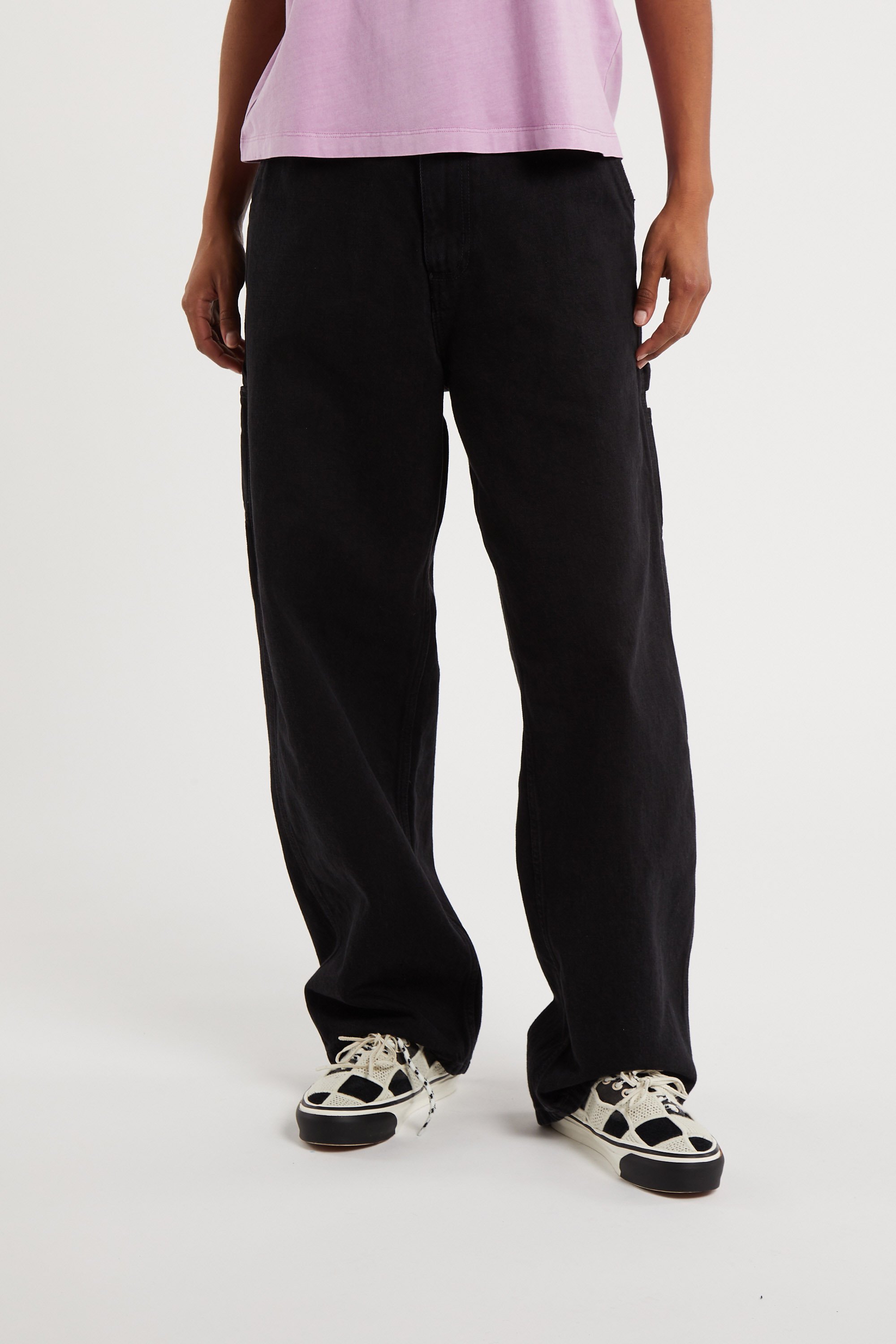 Pantalon w' brandon single knee CARHARTT WIP Noir