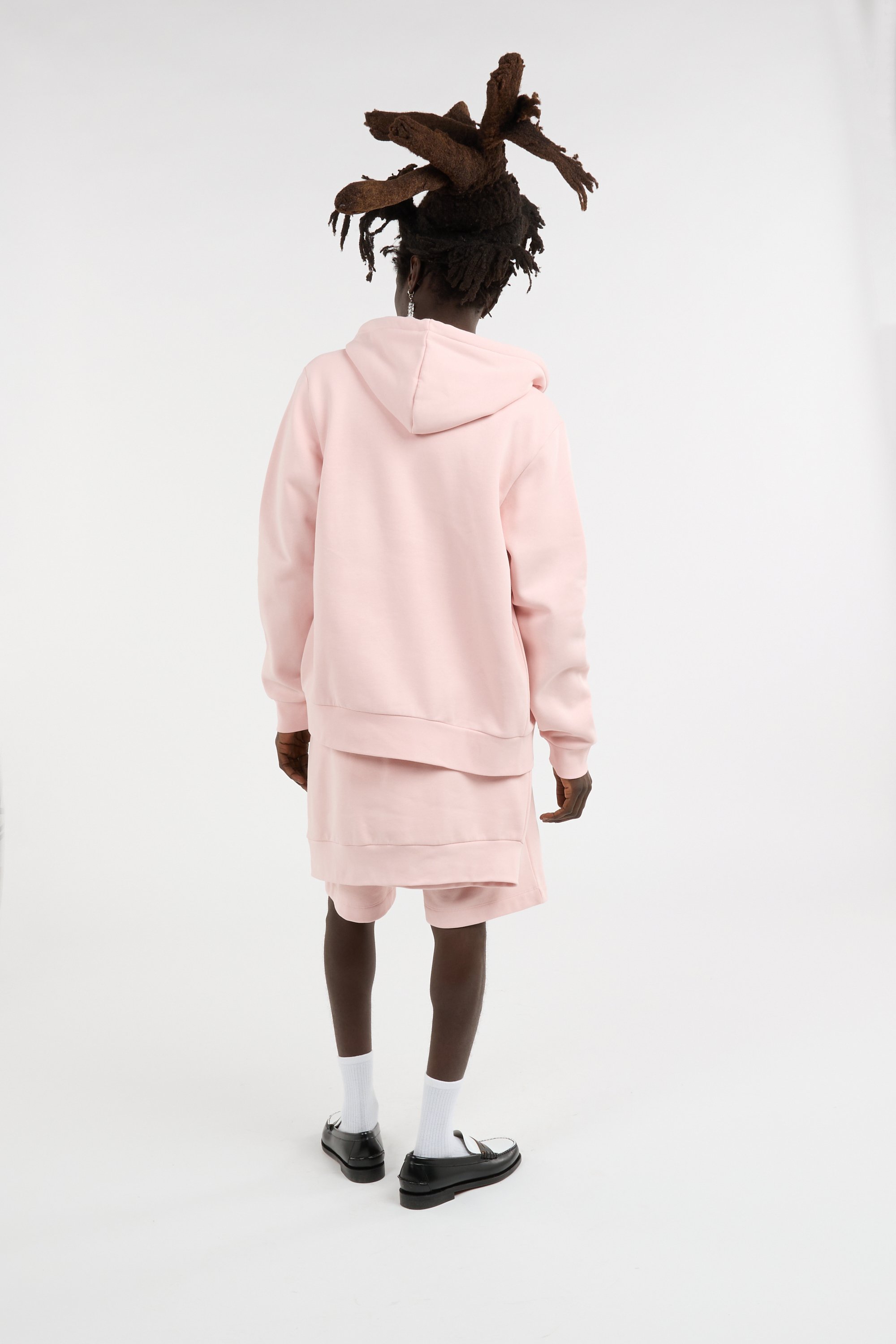 Hoodie zippé LACOSTE Rose