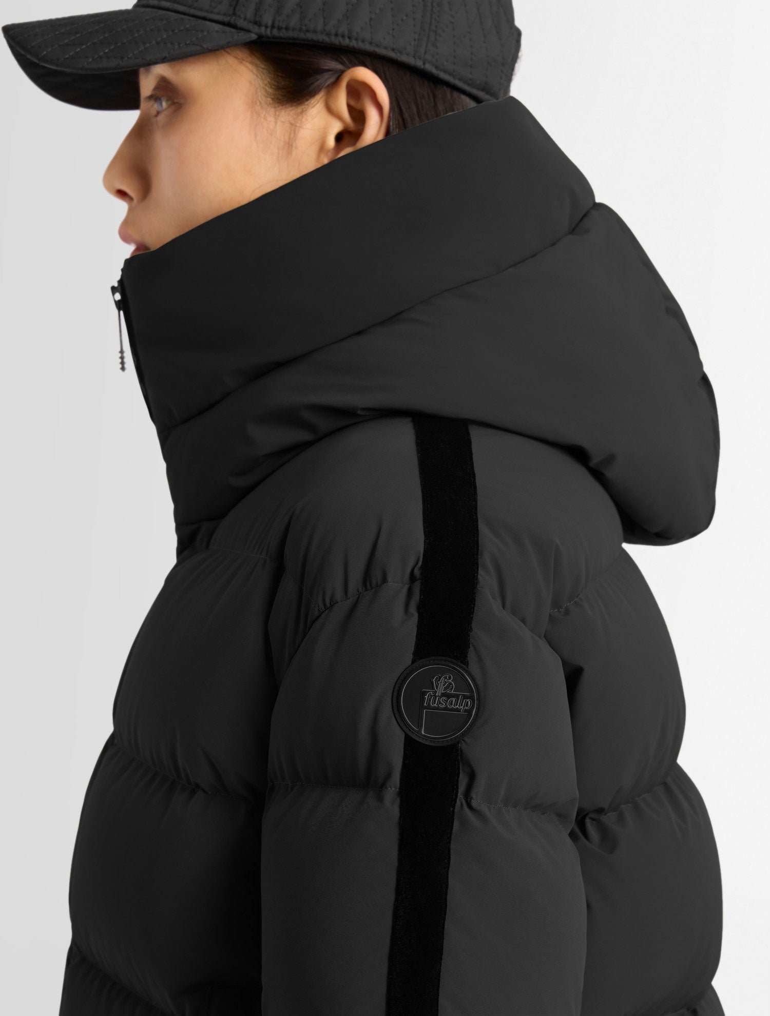 Doudoune barsy col montant coupe regular FUSALP Noir