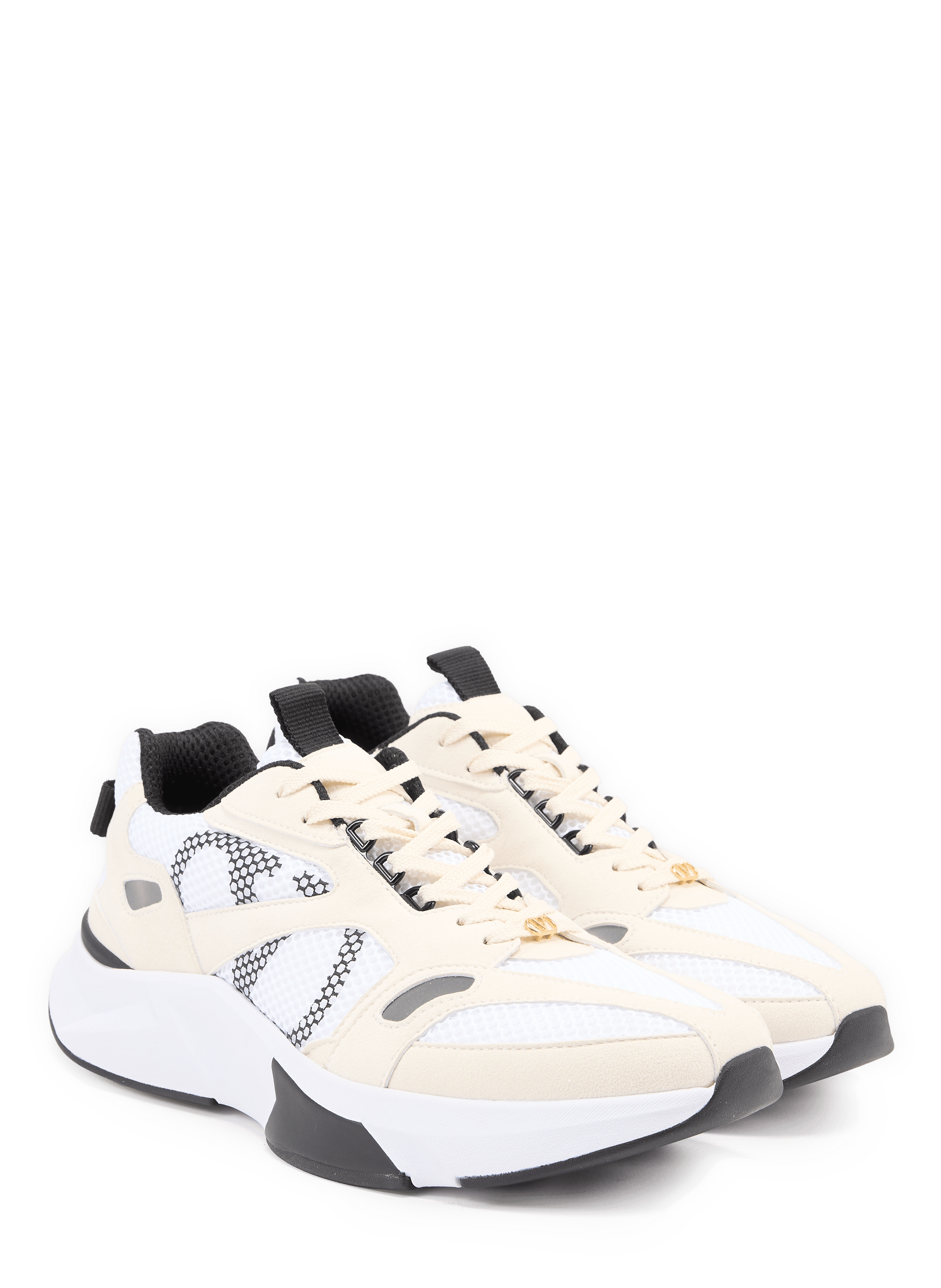 Low-top mesh sneakers VALENTINO White