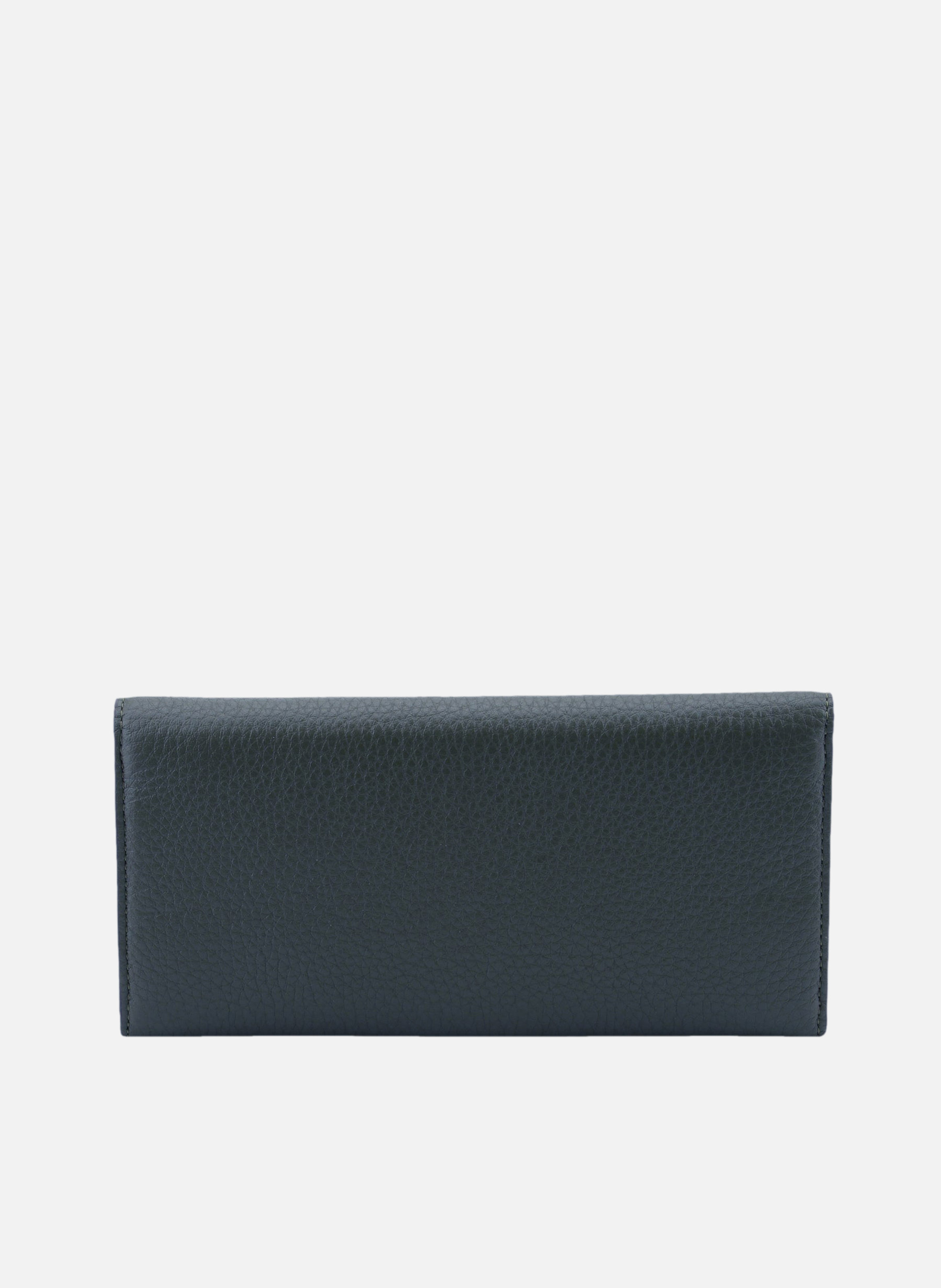 Club | porte-monnaie gm en cuir de veau | Bleu POURCHET Femme