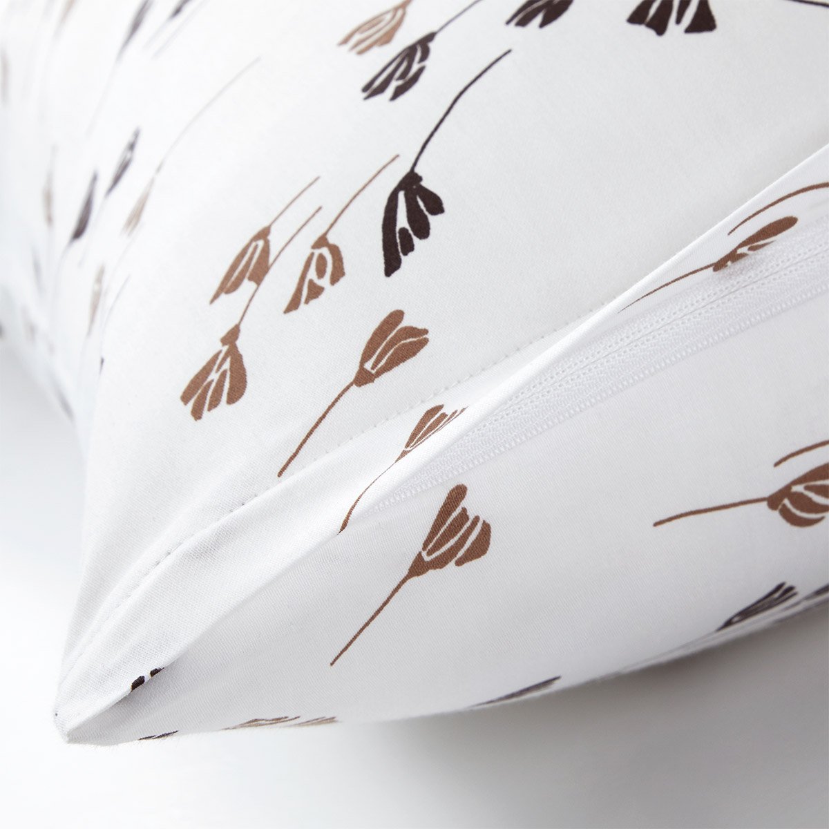 Taie d'oreiller en satin de coton, valerian BOSS HOME Blanc
