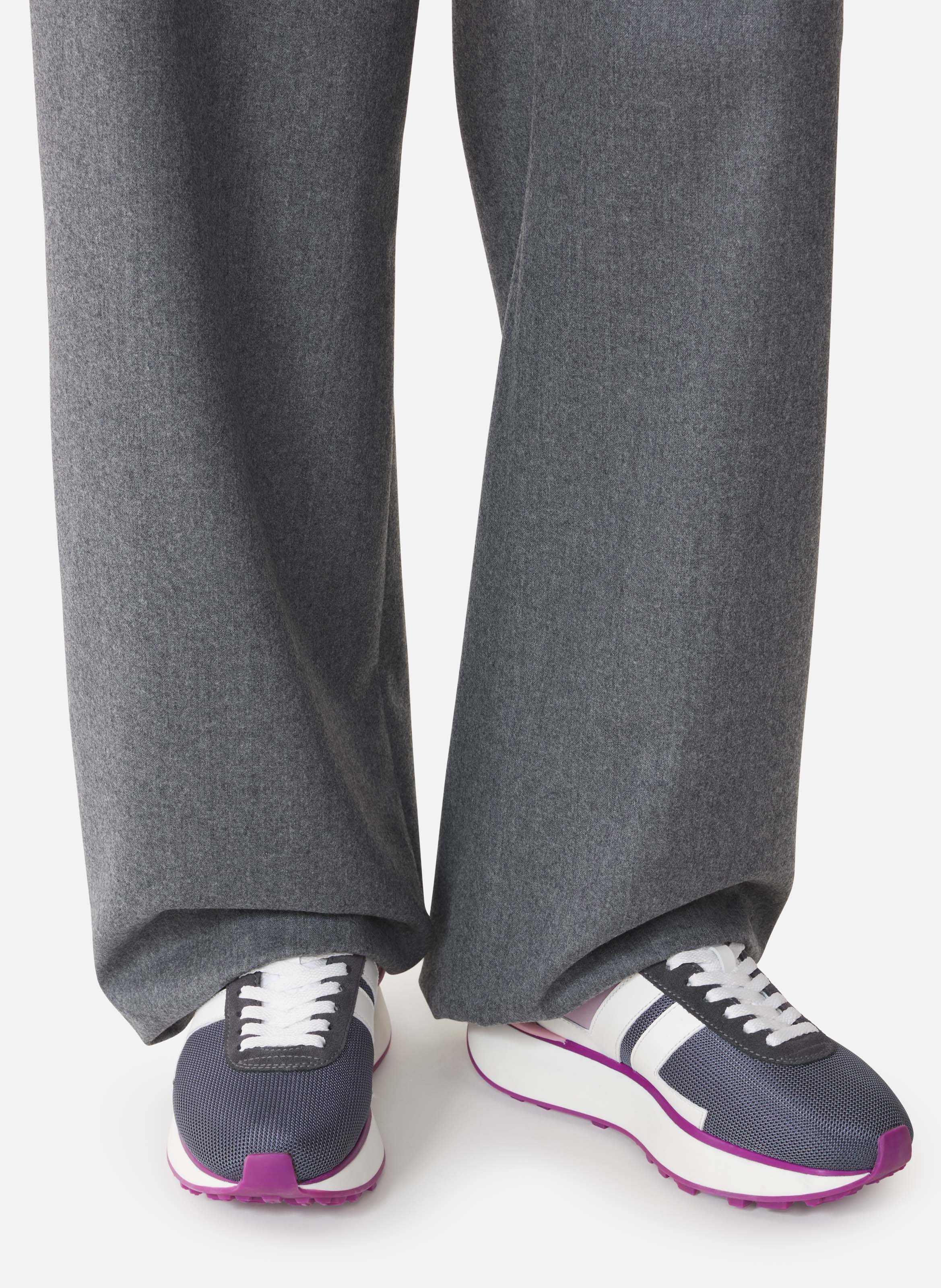 Sneakers bumpr en nylon et mesh LANVIN Blanc