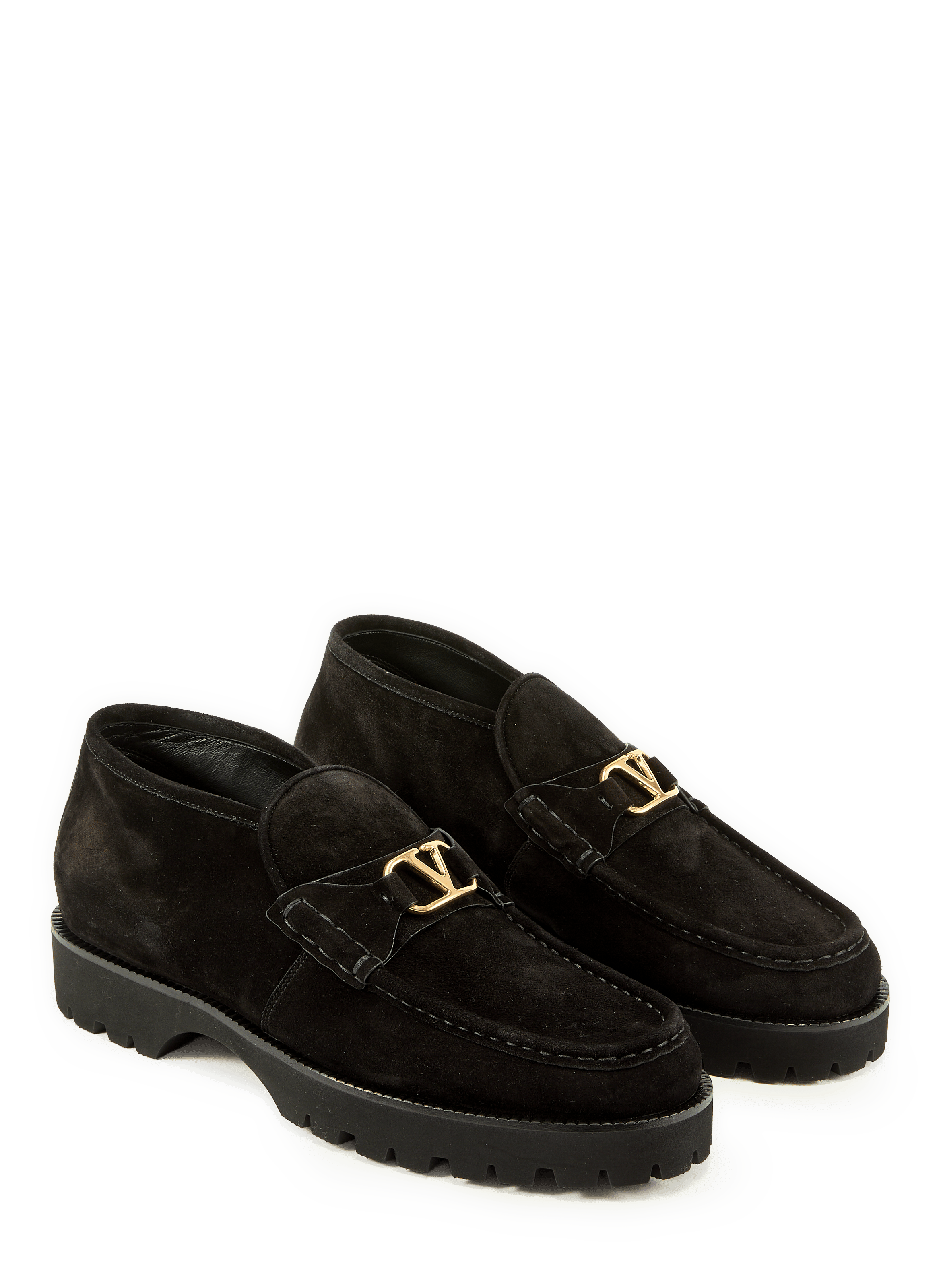 Mocassins en cuir VALENTINO Noir