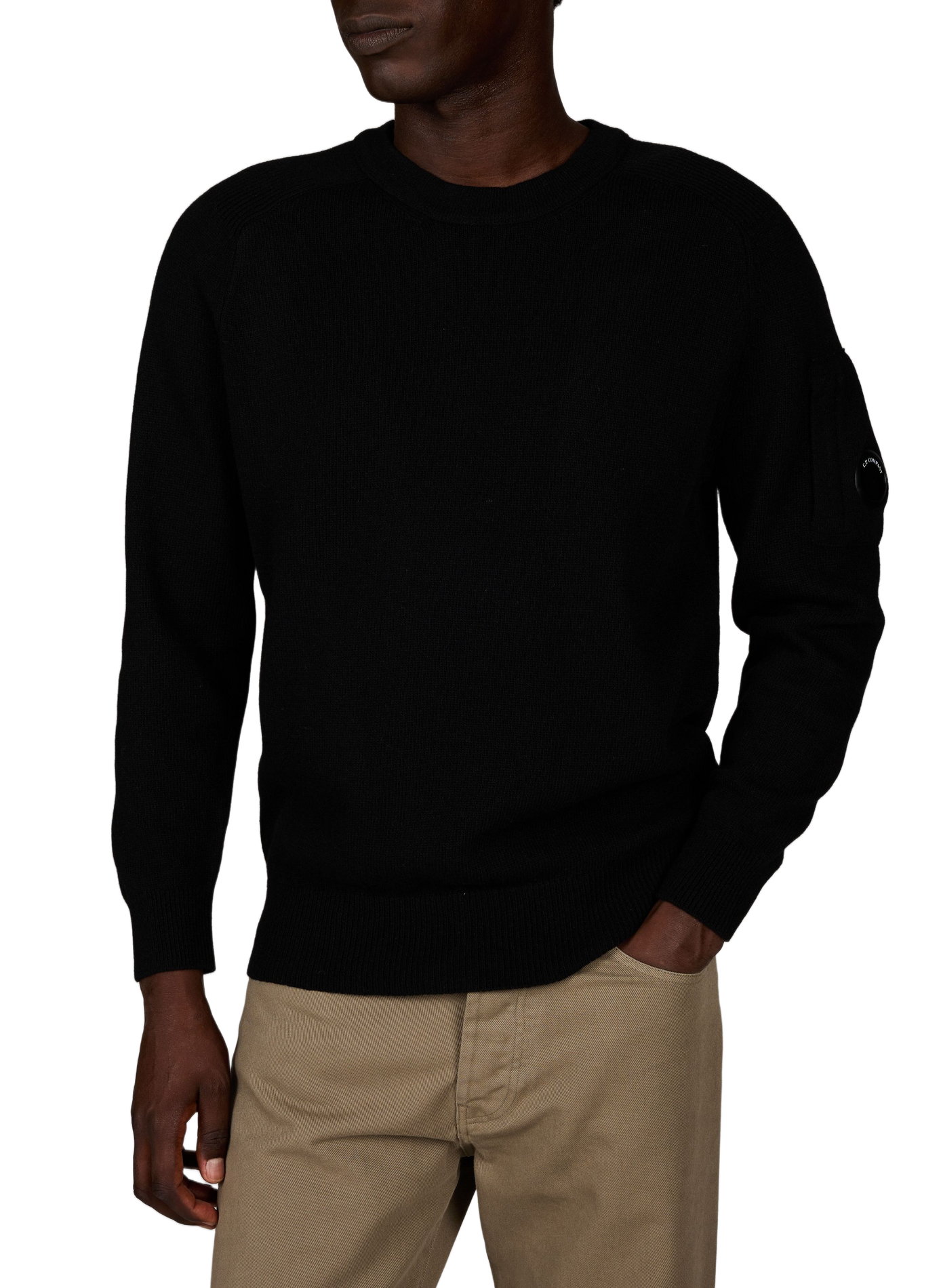 Pull col rond  CP COMPANY Noir