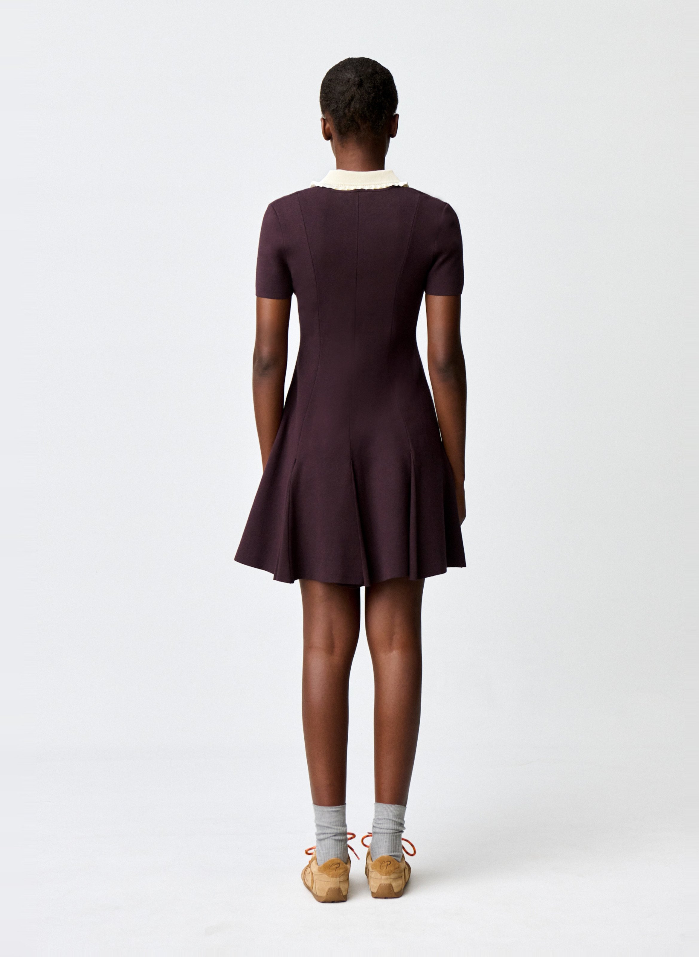 Robe courte évasée col amovible CLAUDIE PIERLOT Multicolore