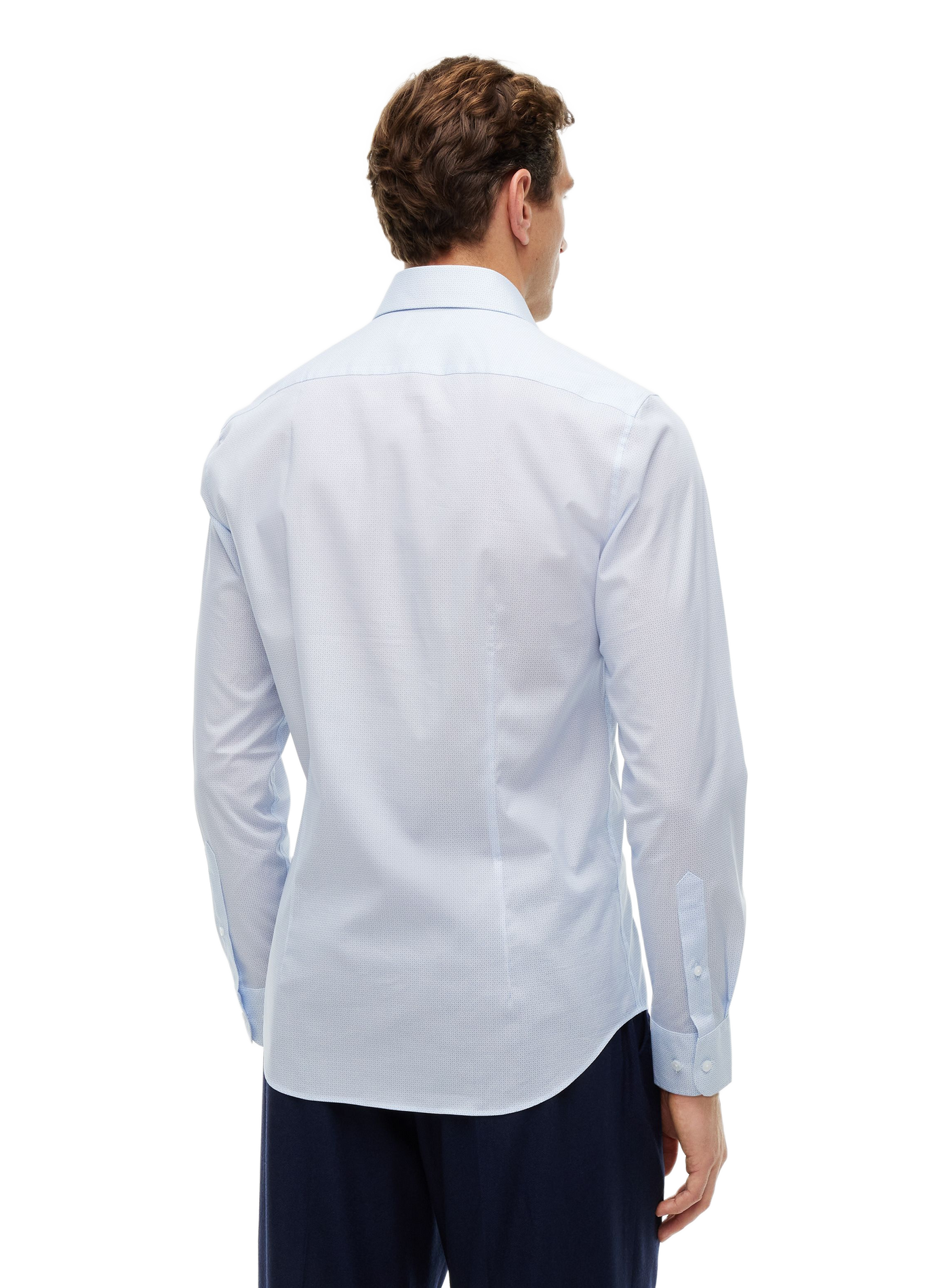 Gerade geschnittenes Hemd aus Baumwolle mit Muster TOMMY HILFIGER Blau