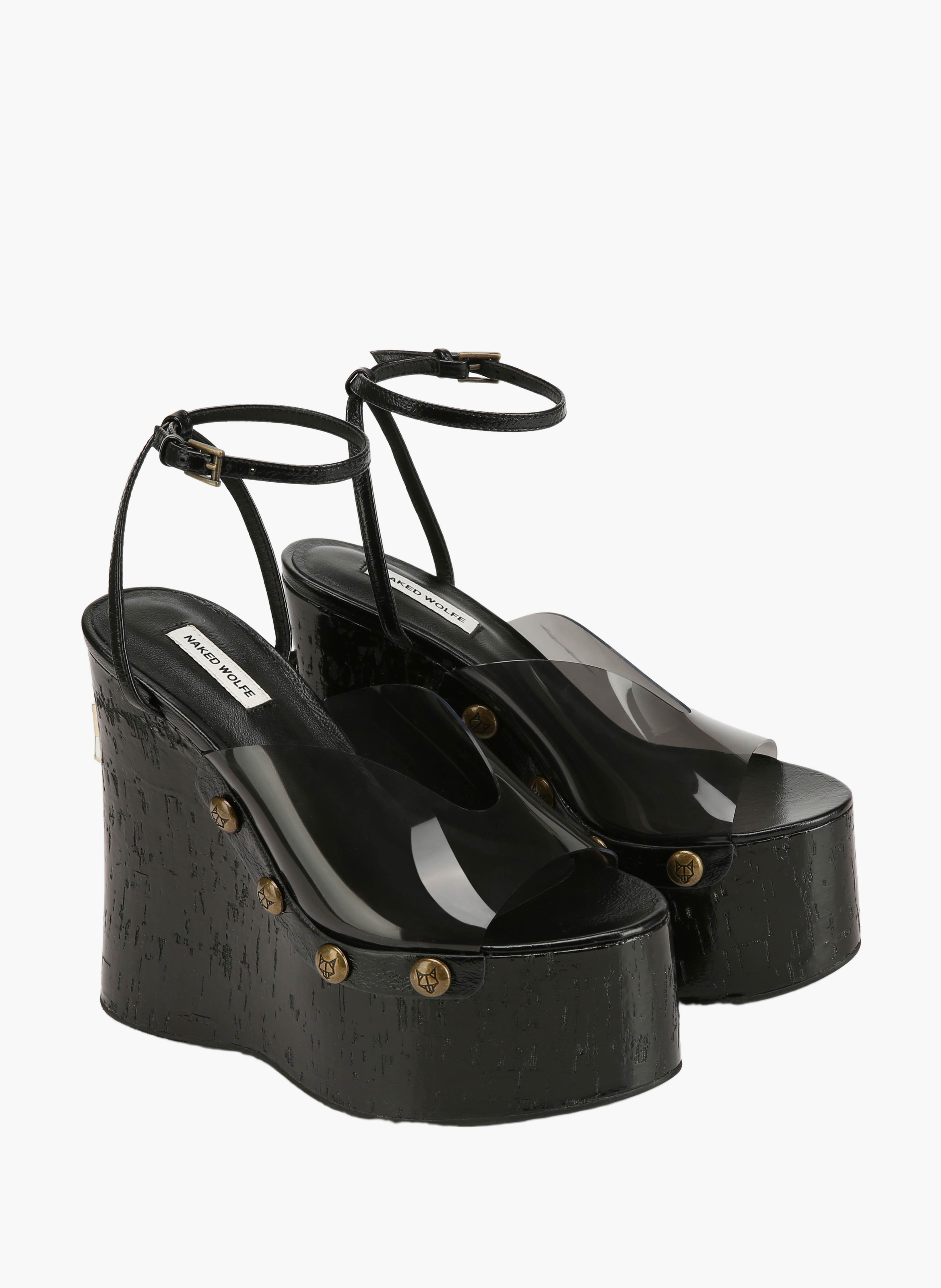 Chaussures à talons tiger lilly en tpu NAKED WOLFE Gris