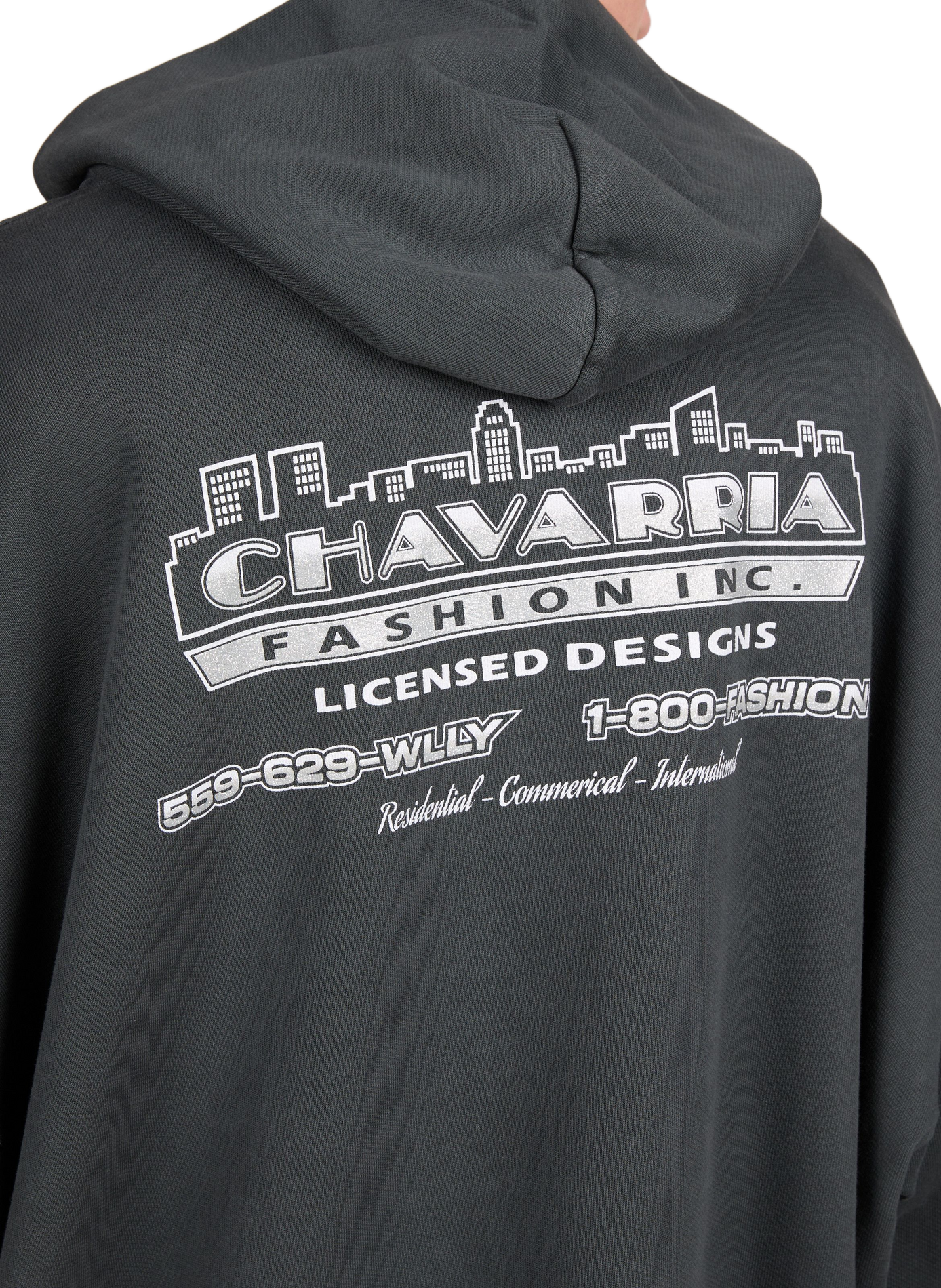 Oversized cotton sweatshirt WILLY CHAVARRIA Grey