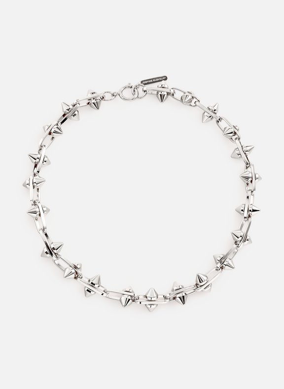 JUSTINE CLENQUET Gregg chain necklace  Silver