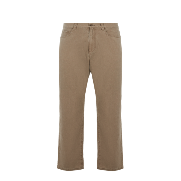Apc Straight-fit Cotton Jeans In Brown