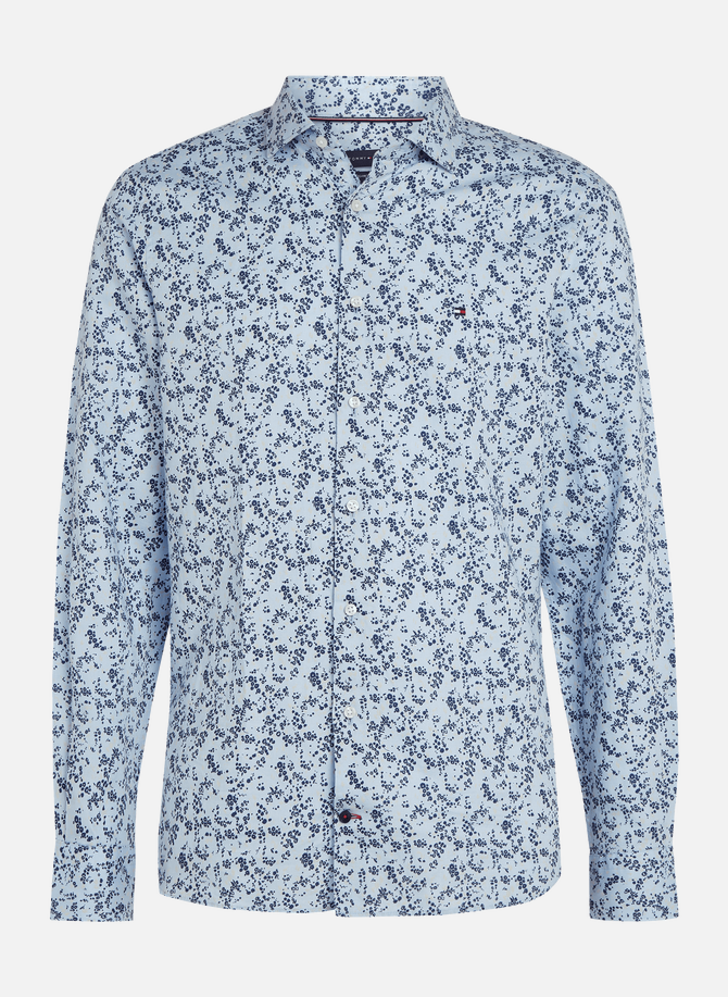 Printed cotton and linen shirt TOMMY HILFIGER