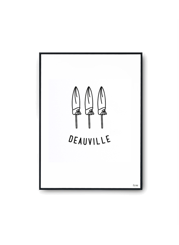 FERE Affiche Deauville Multicolore