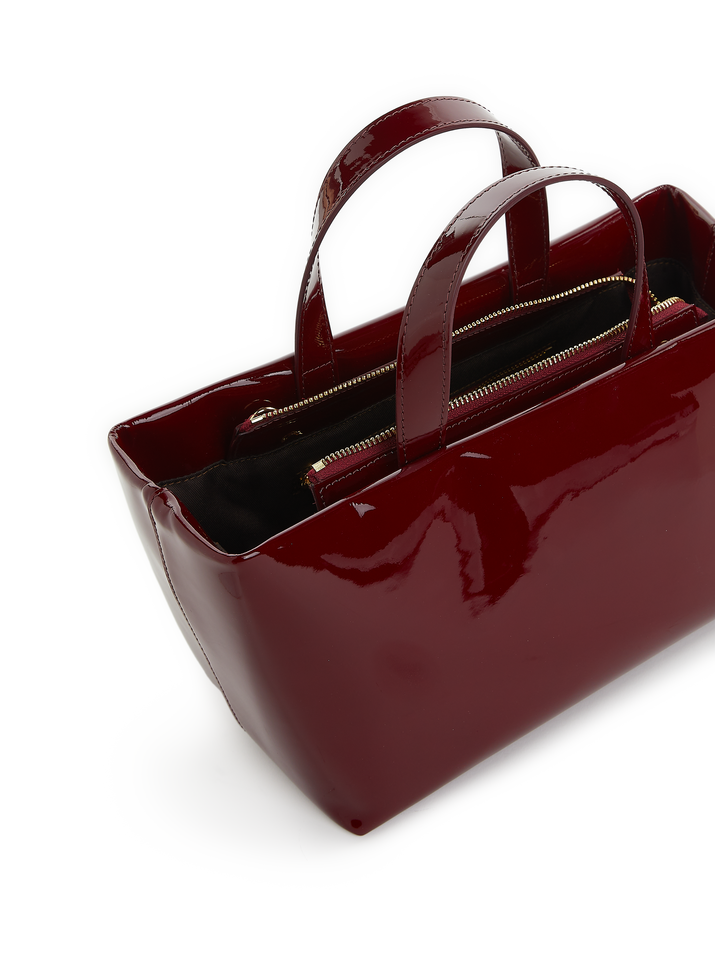 Sac à main Eliot en cuir verni  SAISON 1865 Rouge