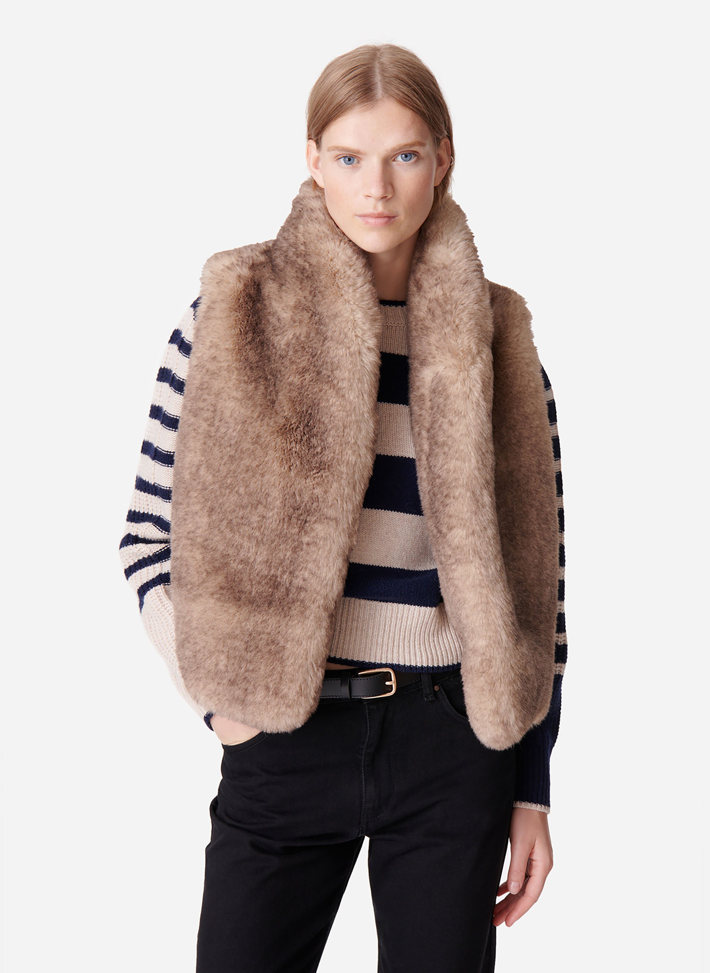 VANESSA BRUNO Veste sans manches marcello Gris