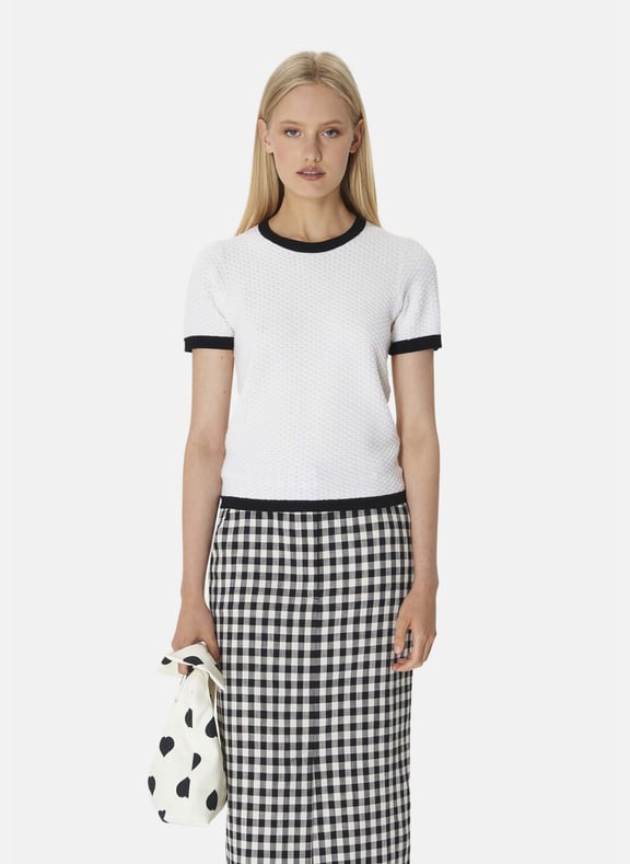 Pull fin uni - peggy Blanc by TARA JARMON TARA JARMON Pull fin uni - peggy Blanc