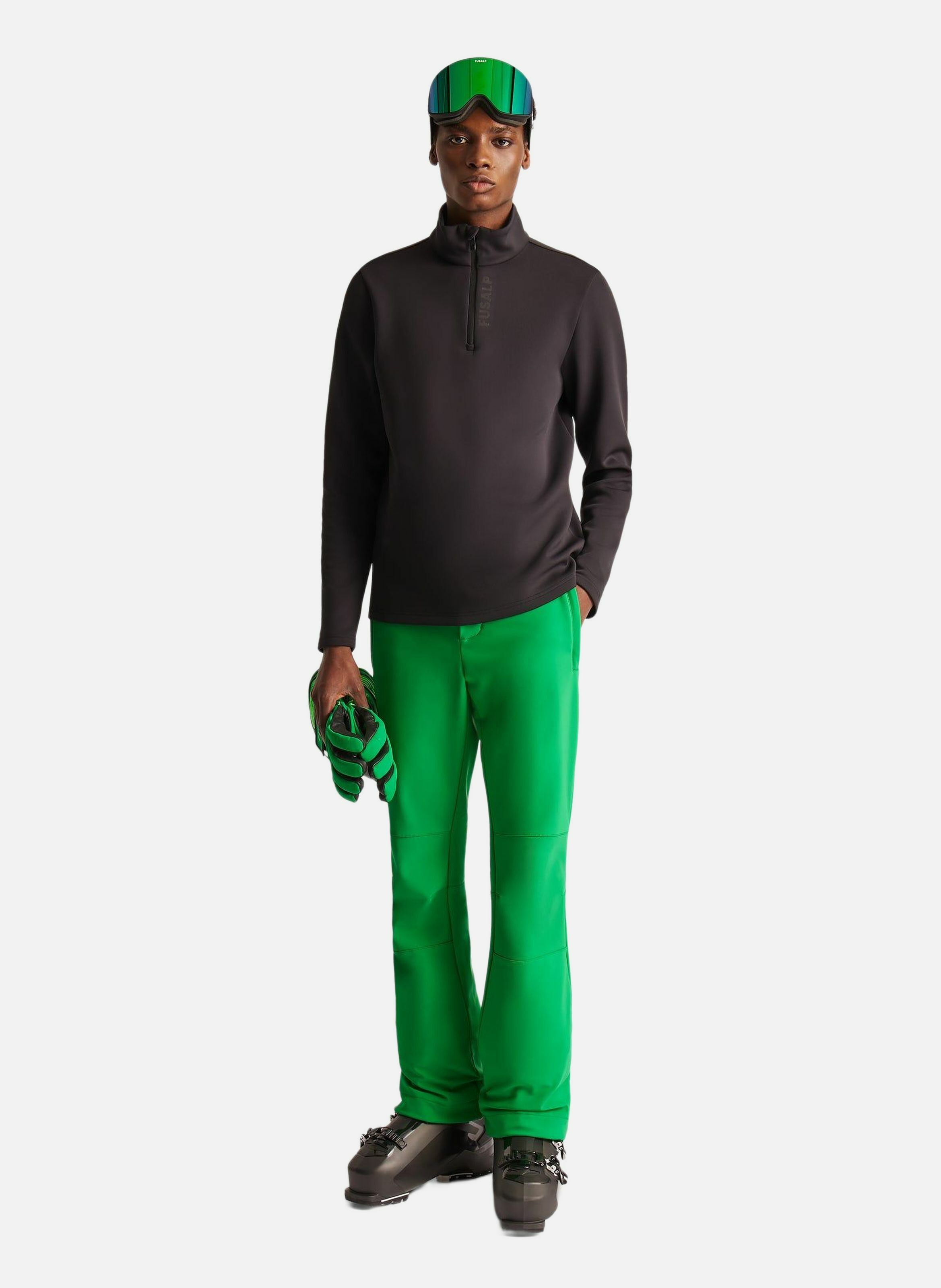 Sous pull timothy col montant coupe regular FUSALP Noir