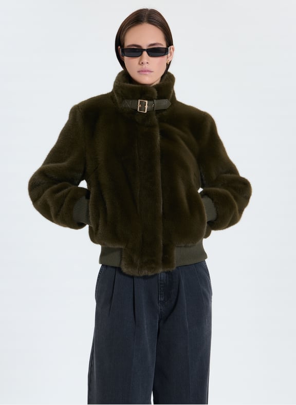 Veste taupe droite - valou Kaki by ZAPA ZAPA Veste taupe droite - valou Kaki