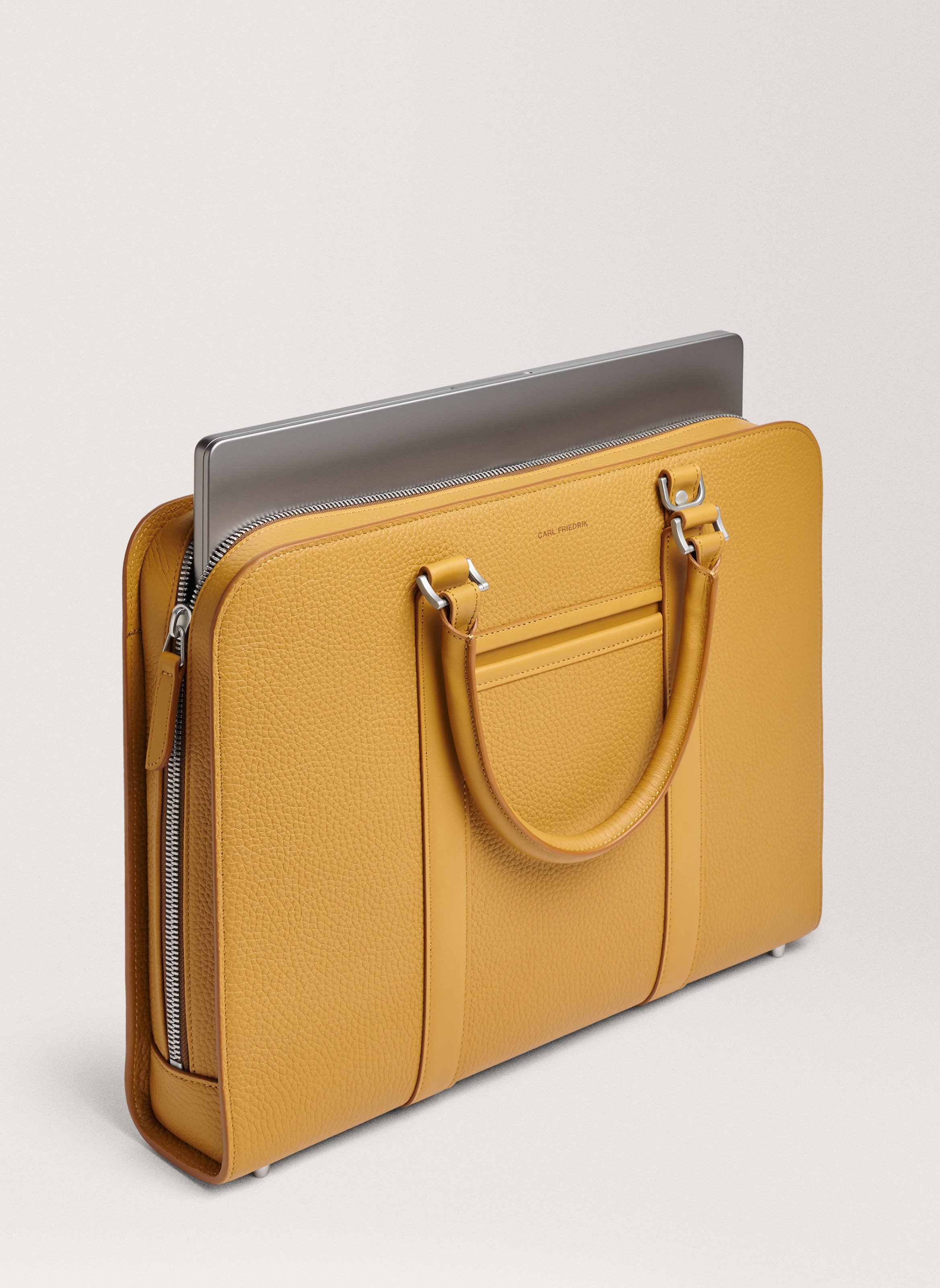 Porte-documents 'Palissy Briefcase' en cuir grainé CARL FRIEDRIK Jaune