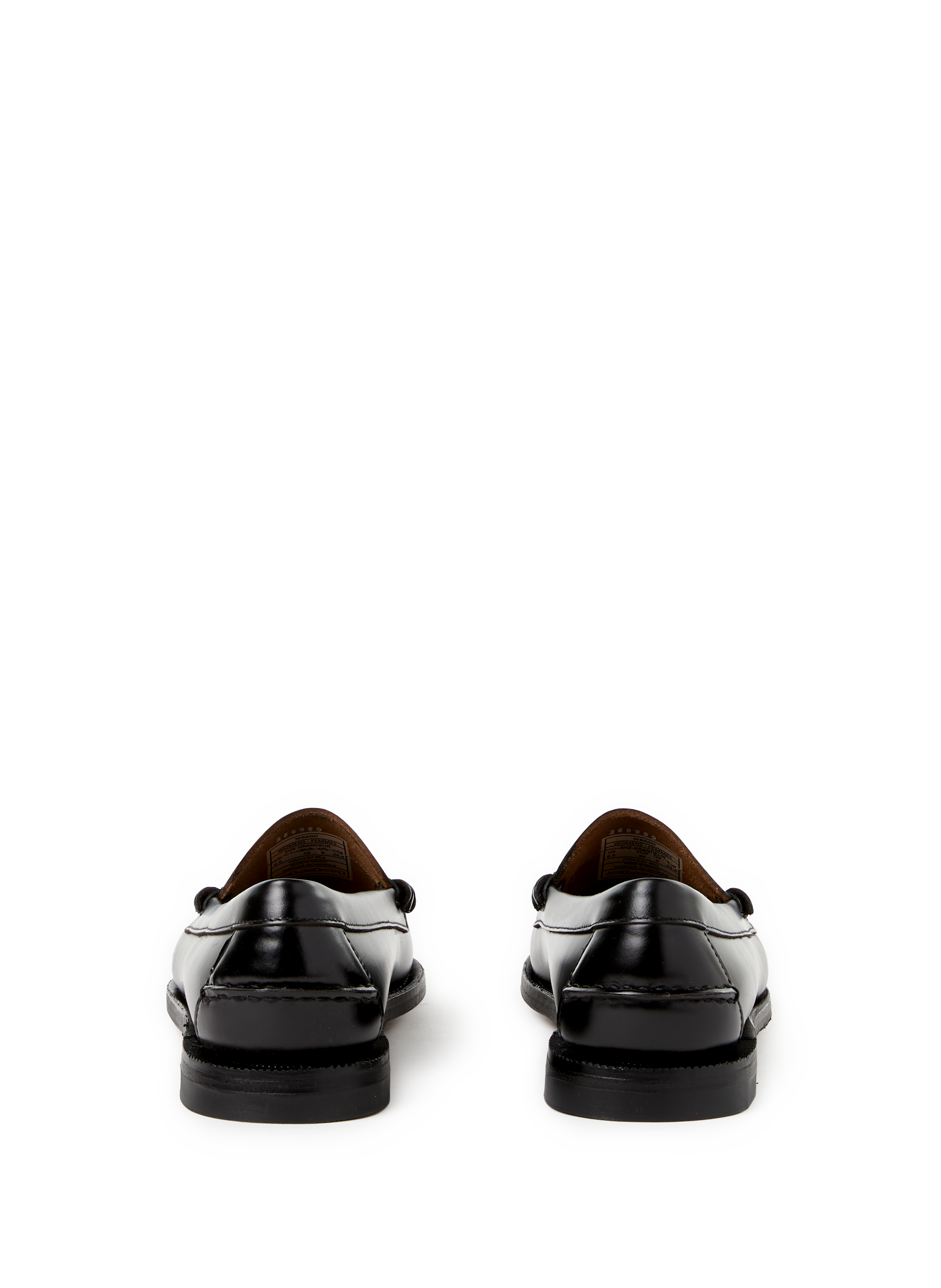 Mixed leather moccasins SEBAGO Black