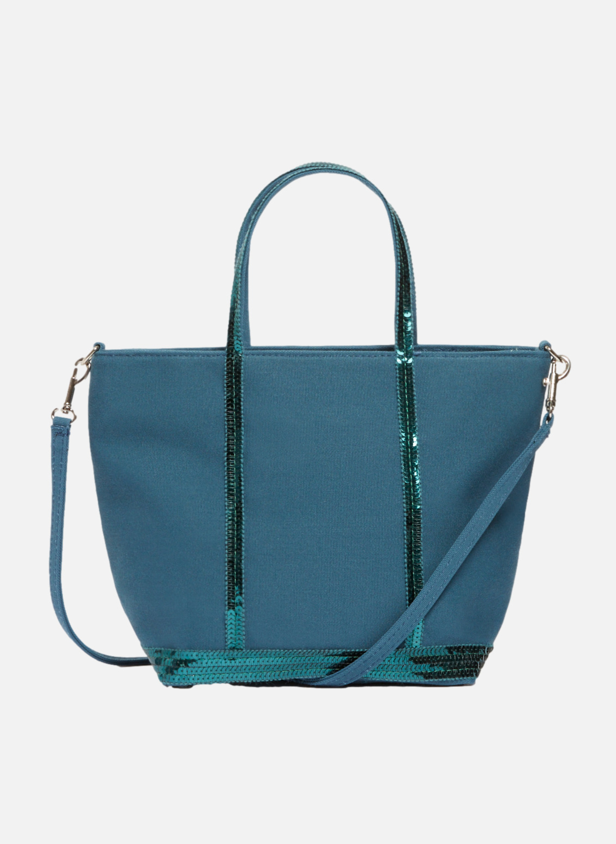 Cabas s zippé en toile VANESSA BRUNO Vert