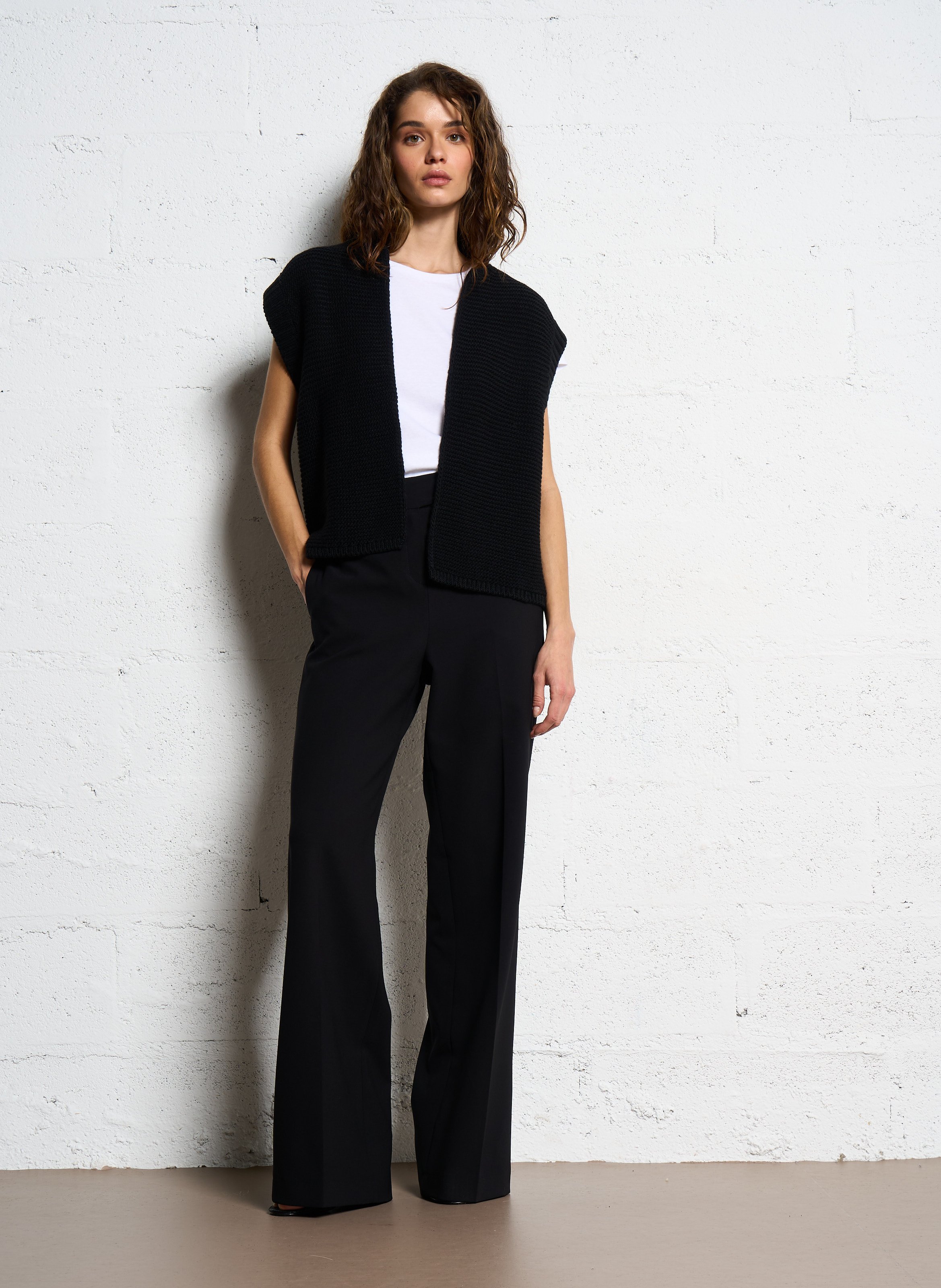 Pantalon large fluide layla MAISON 123 Noir