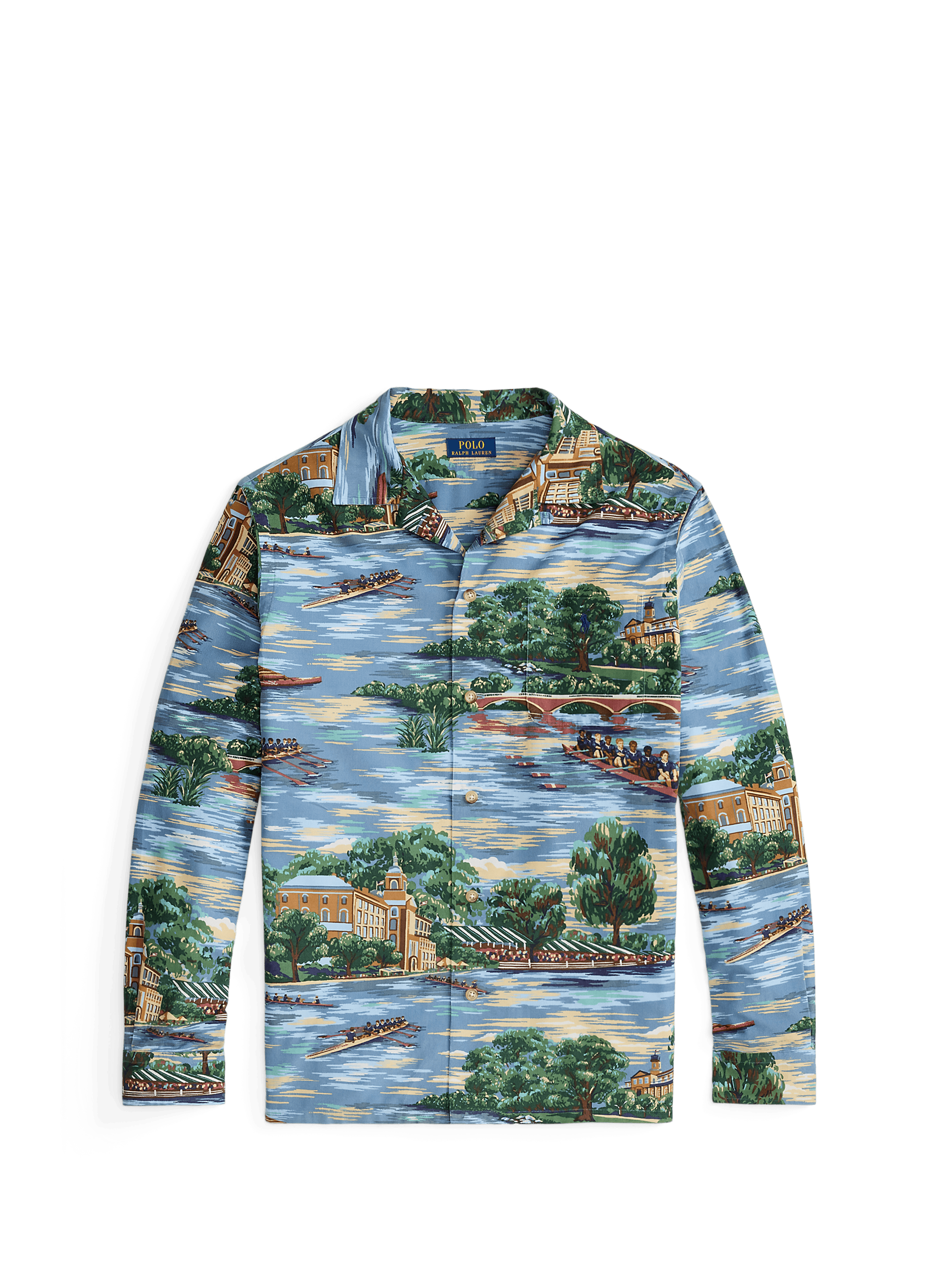 Classic collar shirt with cotton print POLO RALPH LAUREN Multicolour