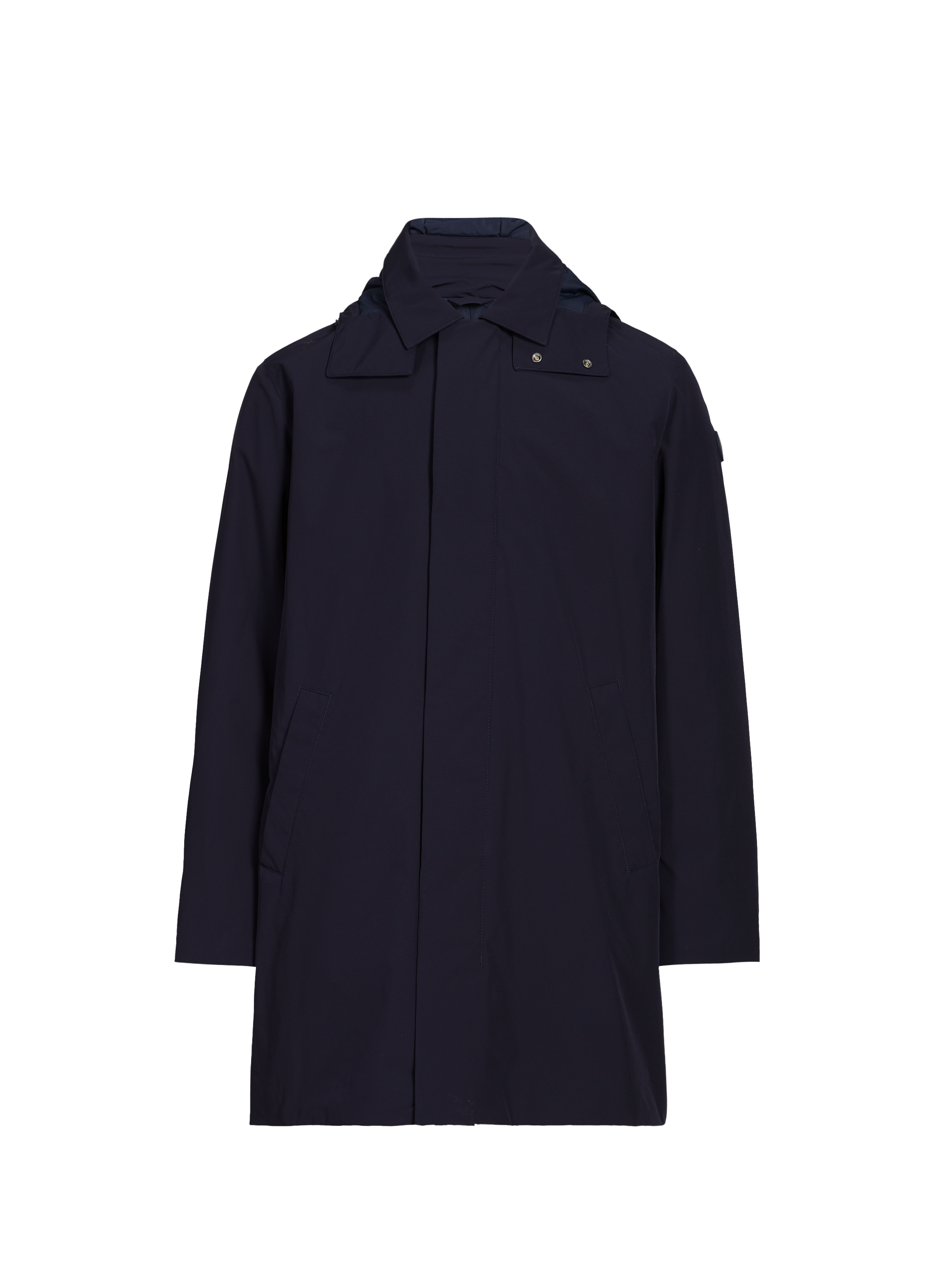 Straight parka with removable hood GANT Blue