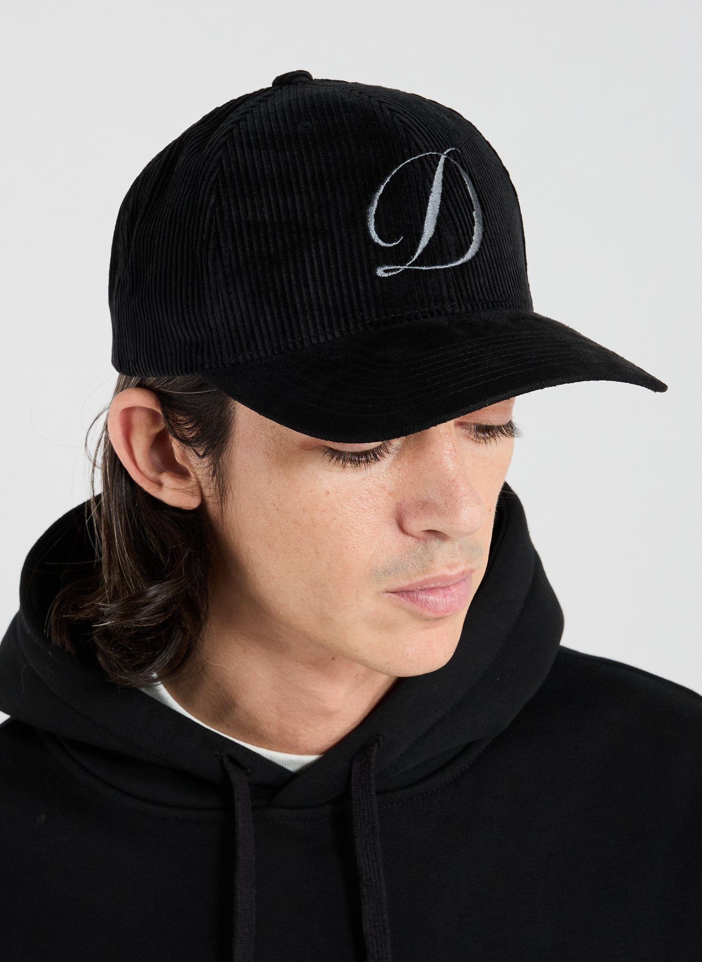 Casquette côtelé en coton DIME Noir