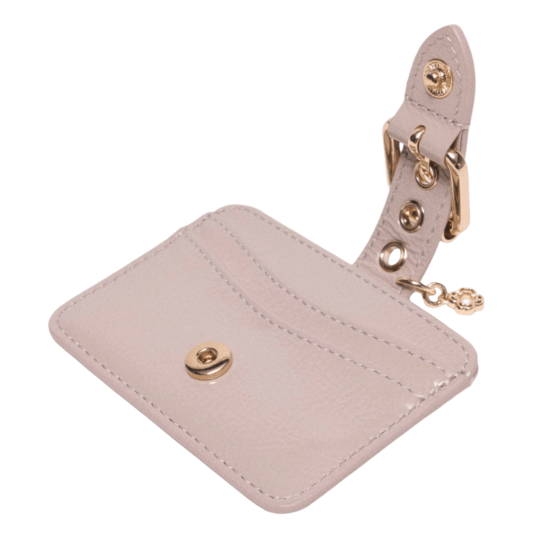 Porte-cartes en cuir naplak miss m MAJE Beige
