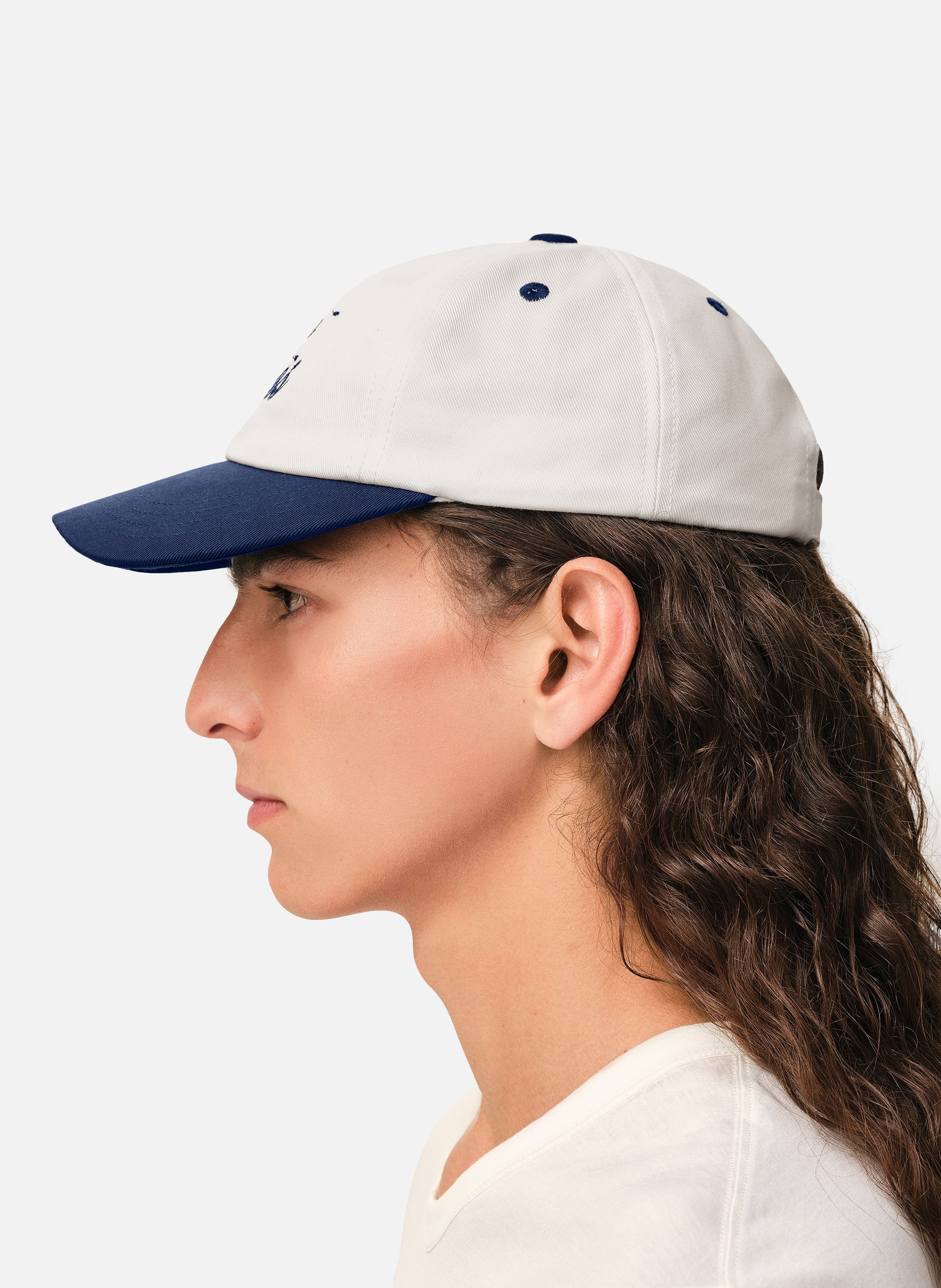 Casquette ami paris bicolore unisexe en coton AMI PARIS Bleu