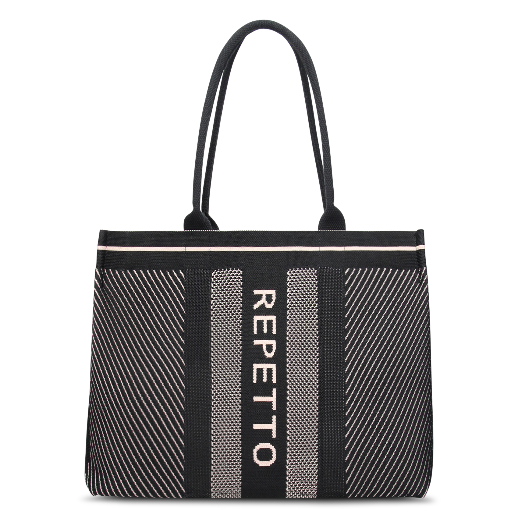 Sac cabas tricoté REPETTO Noir