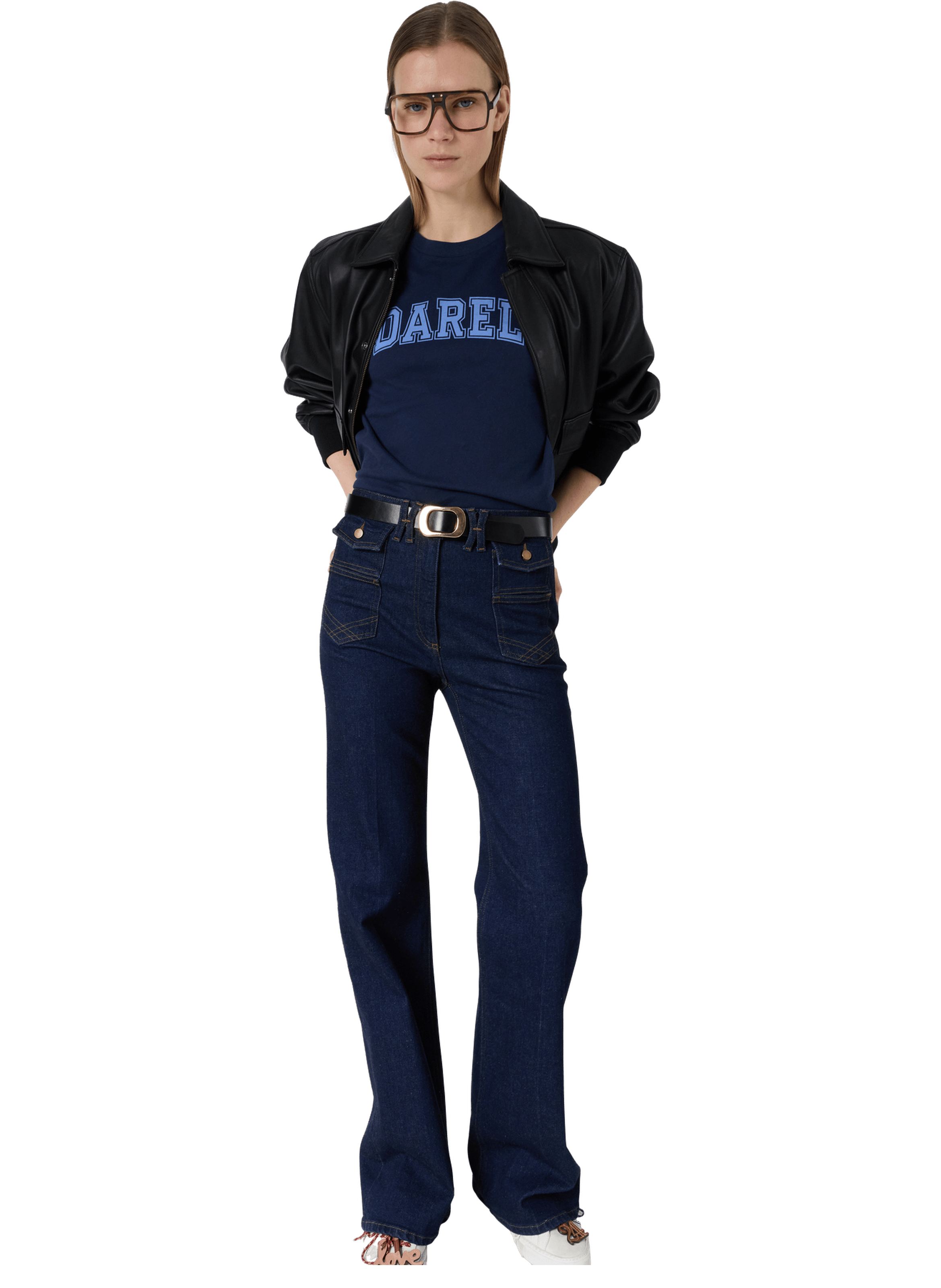 T-shirt en coton à inscription - melly GERARD DAREL Bleu