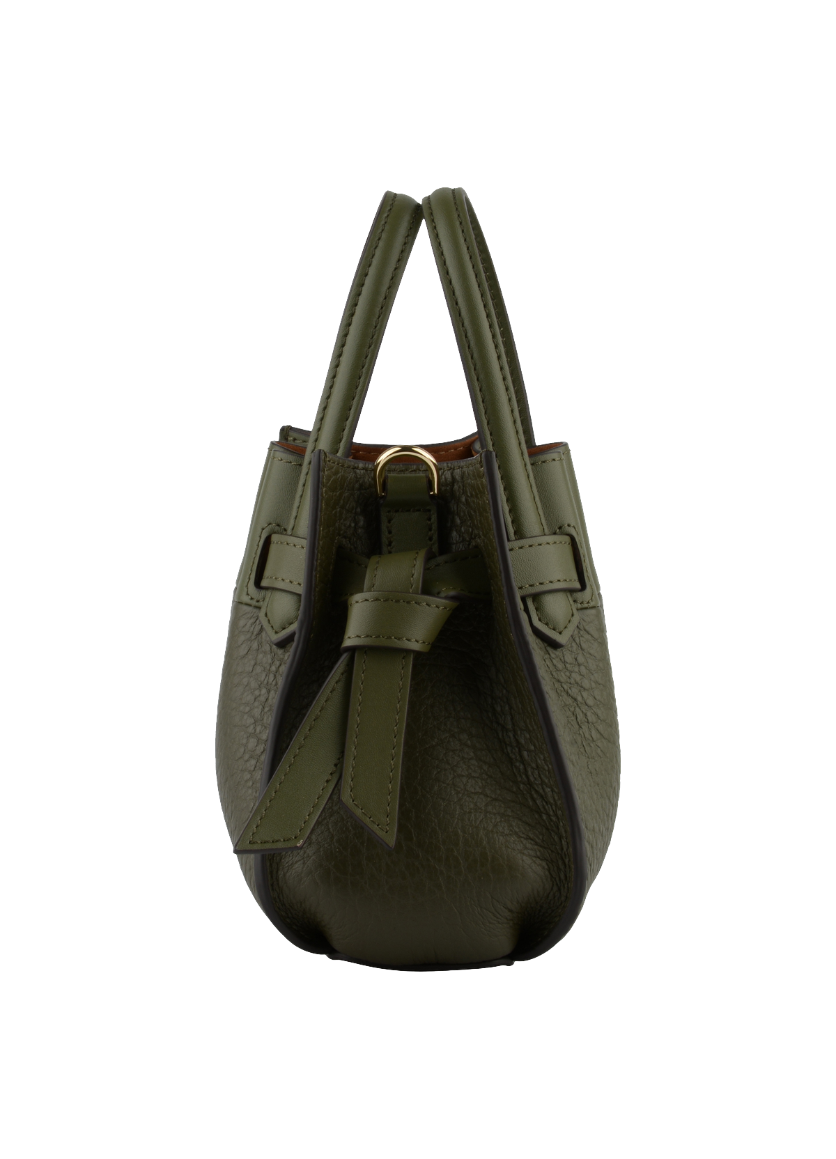 Blossom | Sac à main Nano en cuir de vachette POURCHET Kaki