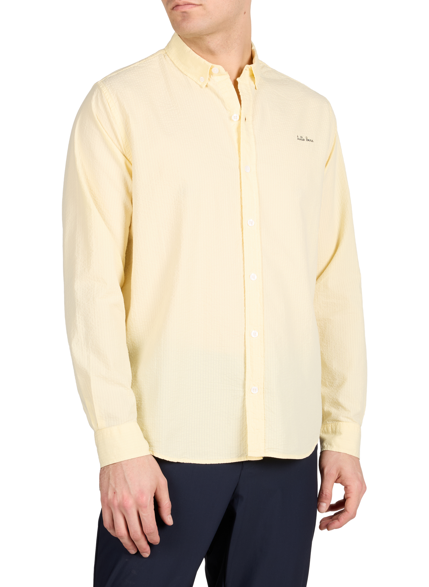 Malesherbes straight cotton gauze shirt MAISON LABICHE Yellow