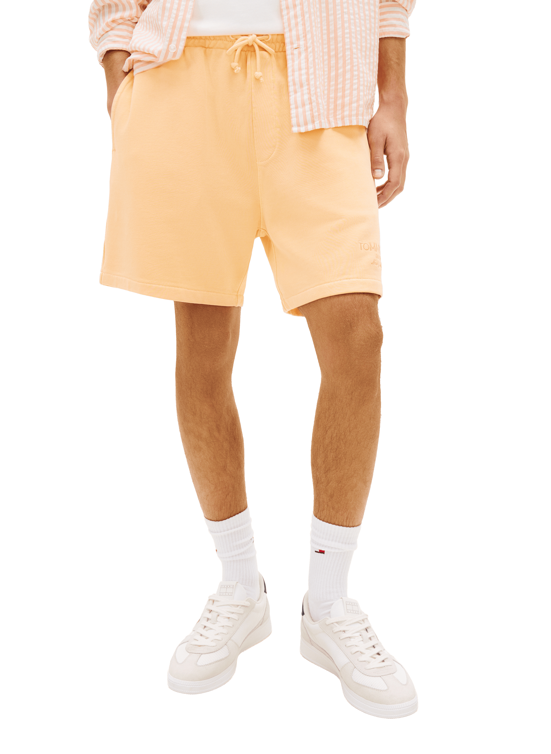 Straight-cut cotton Bermuda shorts TOMMY HILFIGER Orange