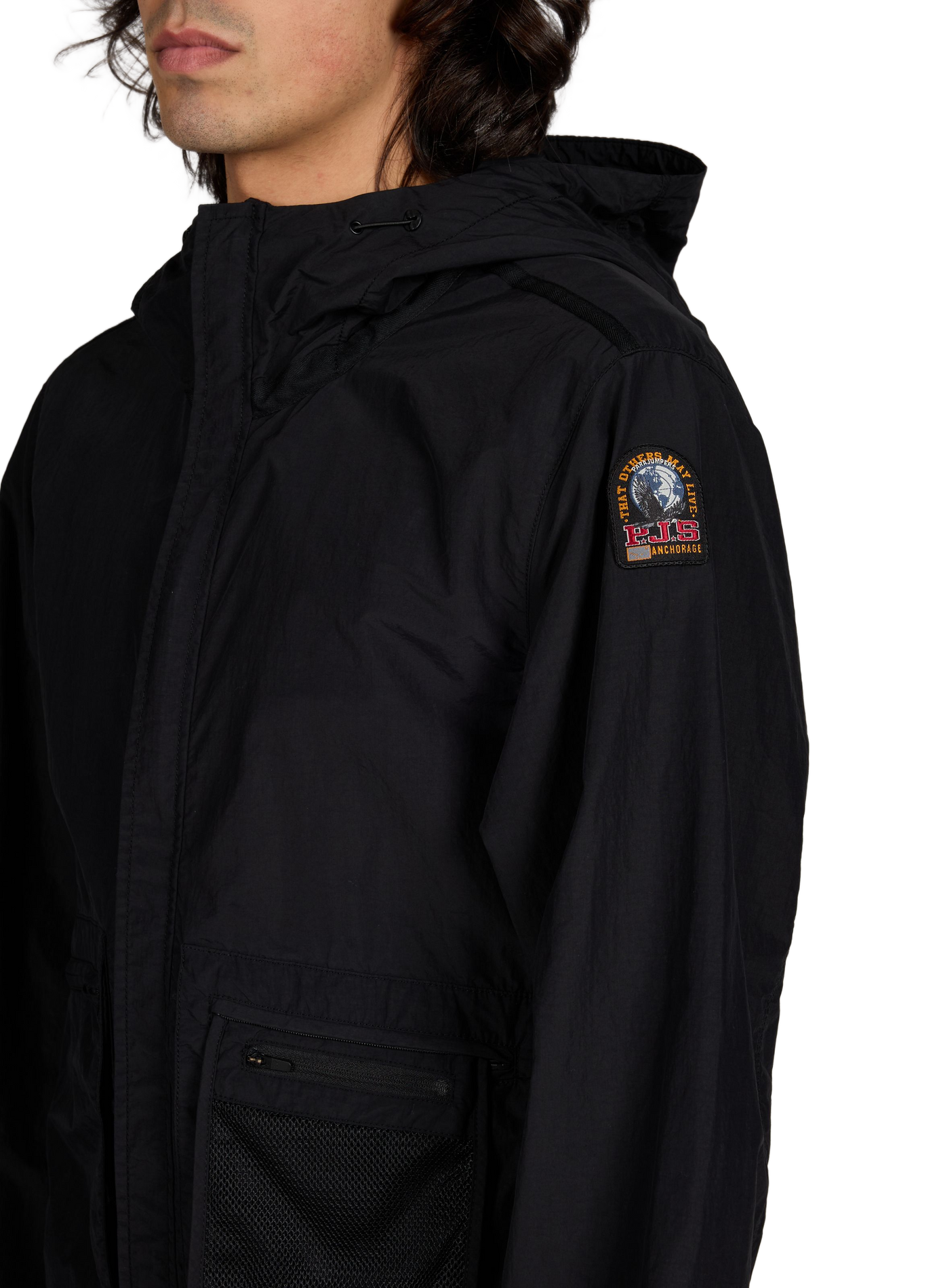 Blouson Rube à capuche PARAJUMPERS Noir