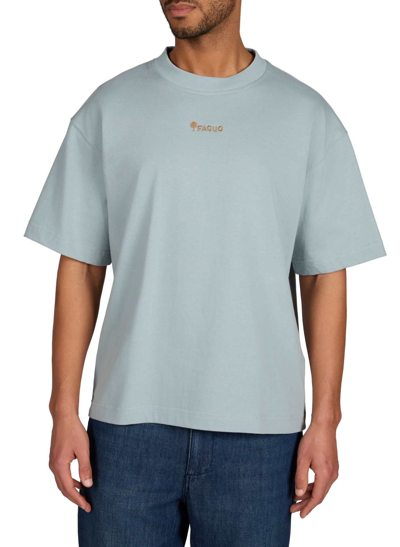 T-shirt droit Yellowstone FAGUO Gris