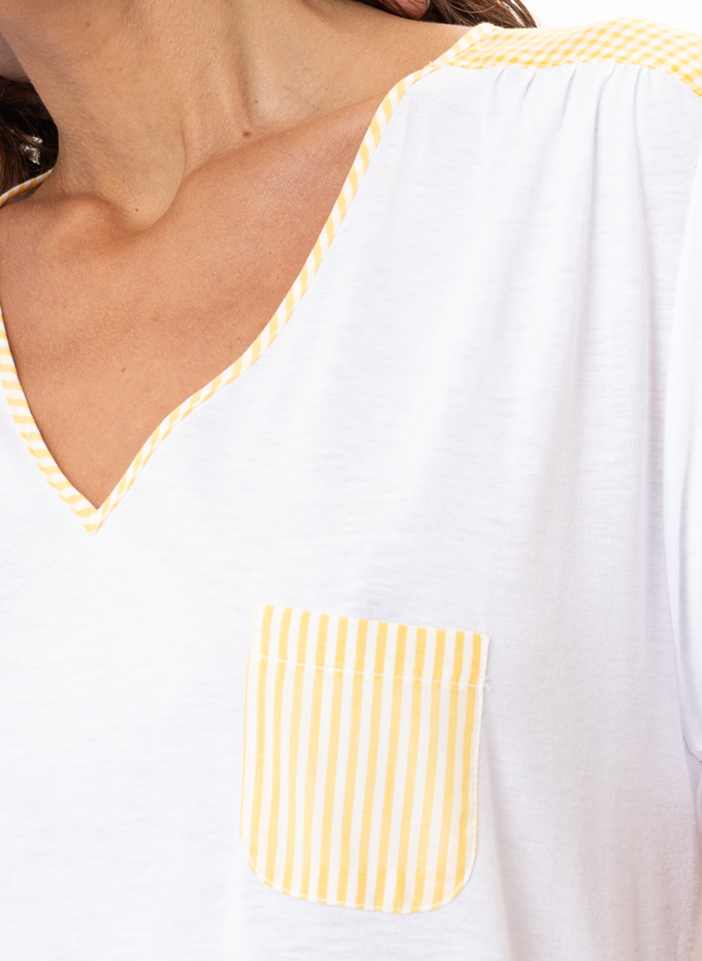 Chemise de nuit en coton modal patio 201 LE CHAT Multicolore