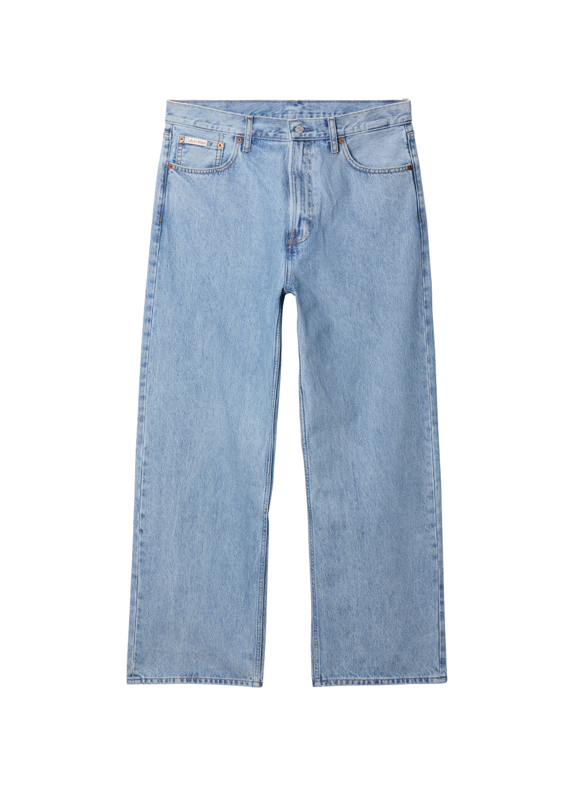 Jean baggy Adam en coton CALVIN KLEIN Bleu