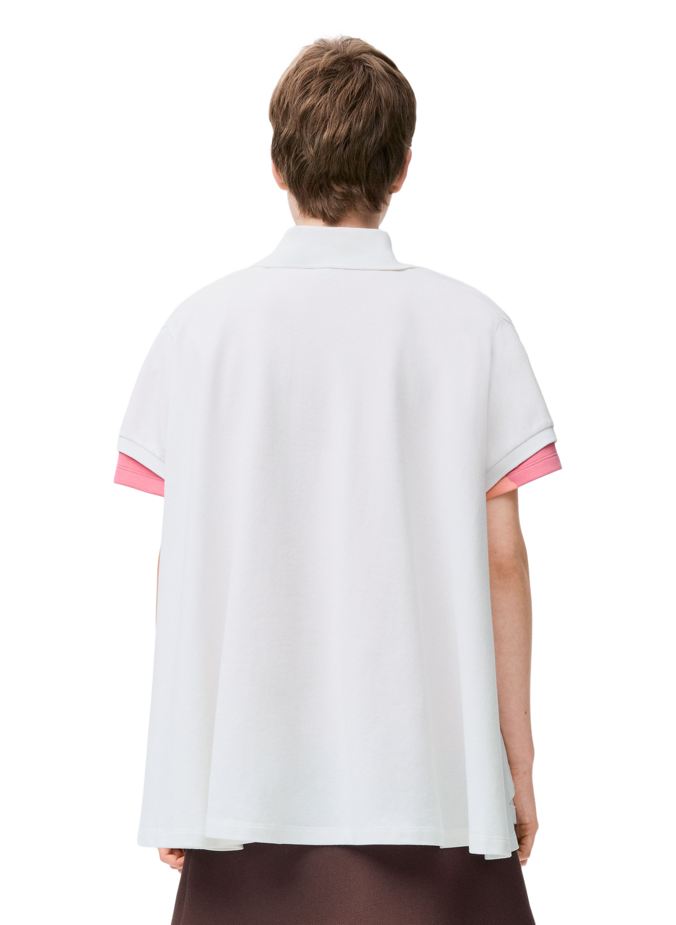 Polo en piqué de coton léger LOEWE Blanc