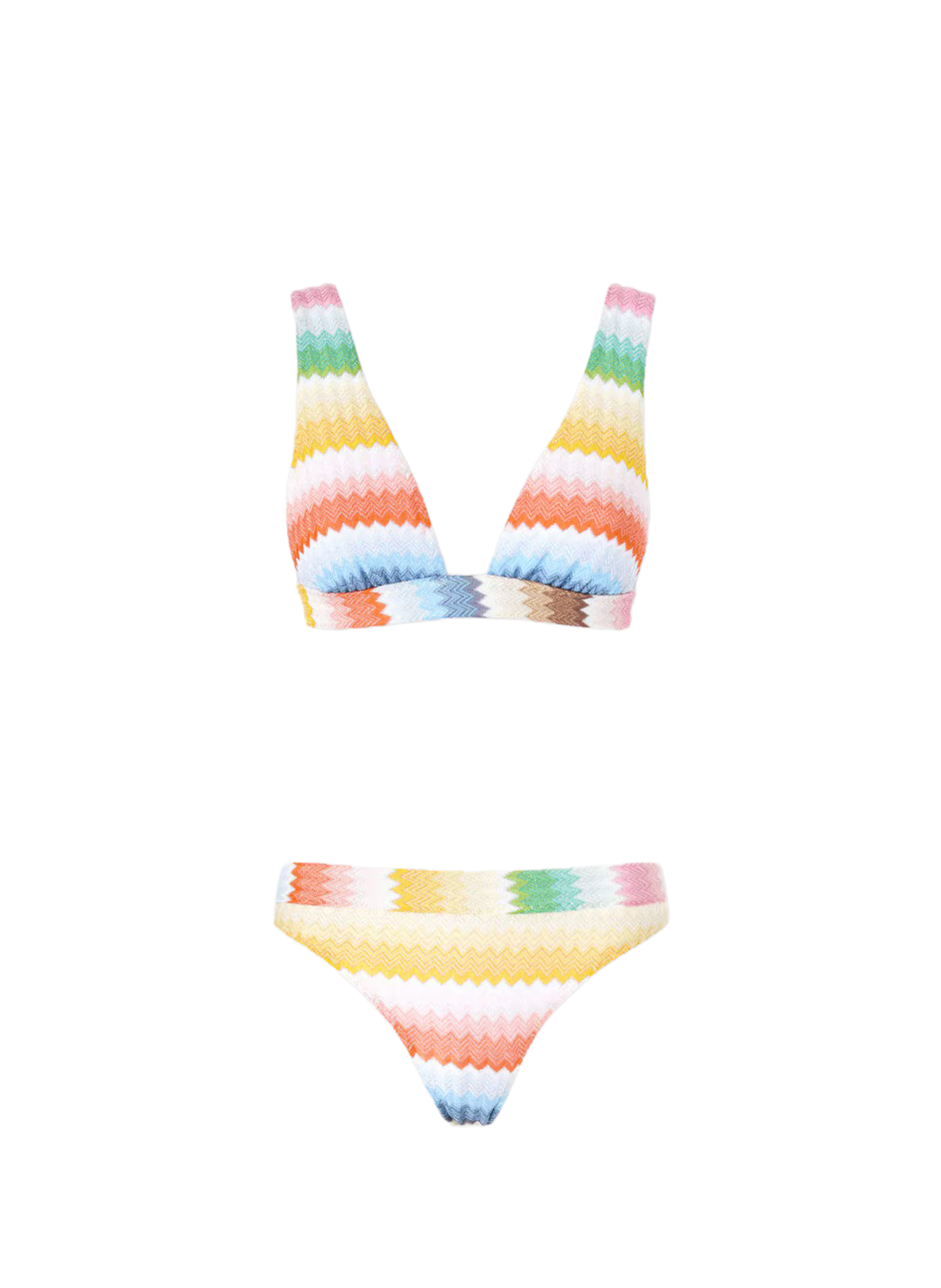 Zigzag pattern bikini bralette MISSONI Multicolour